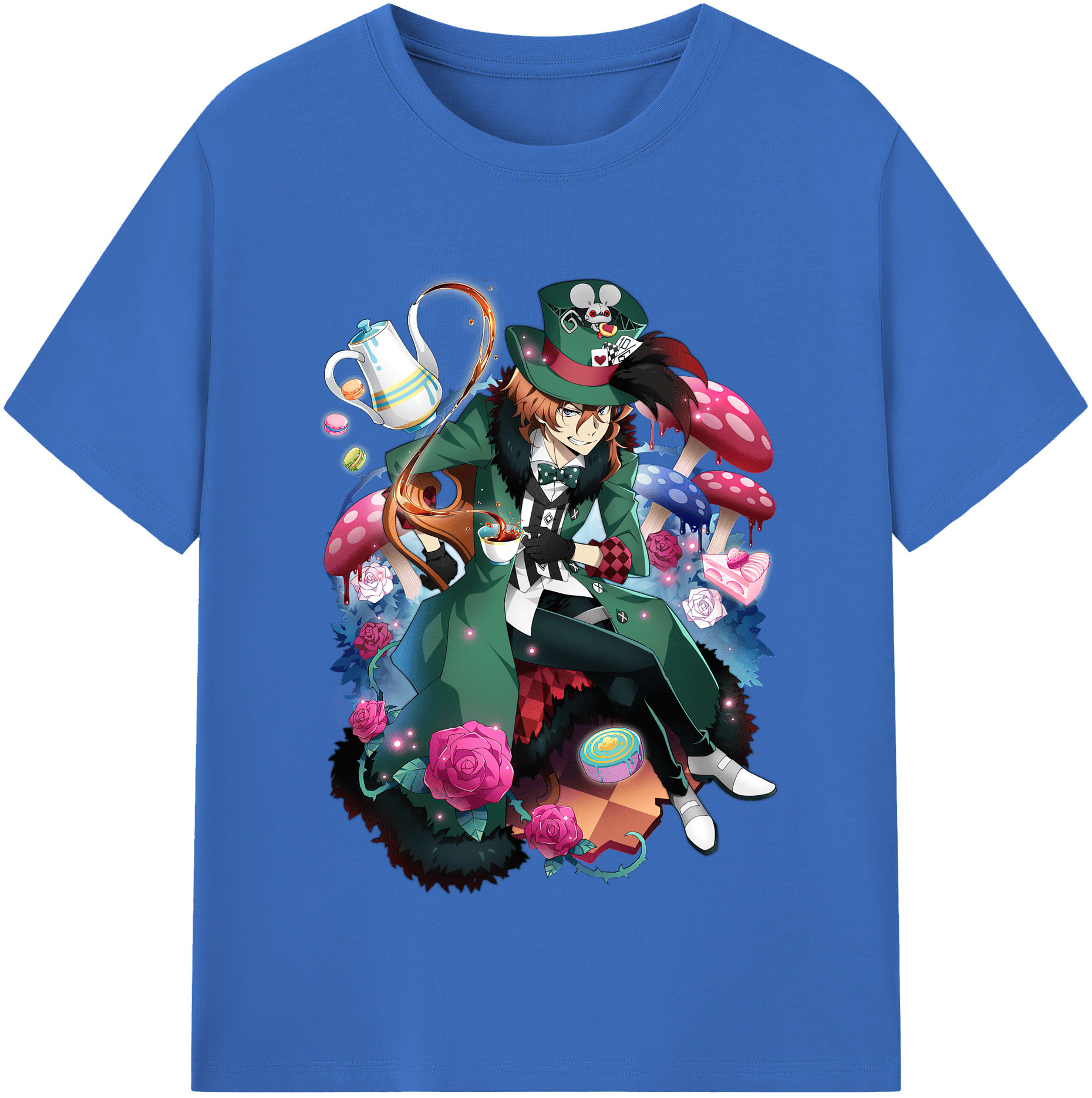 （画像用） 文豪ストレイドッグス Bungo Stray Dogs 綿100％半袖Tシャツ（フロントプリント）