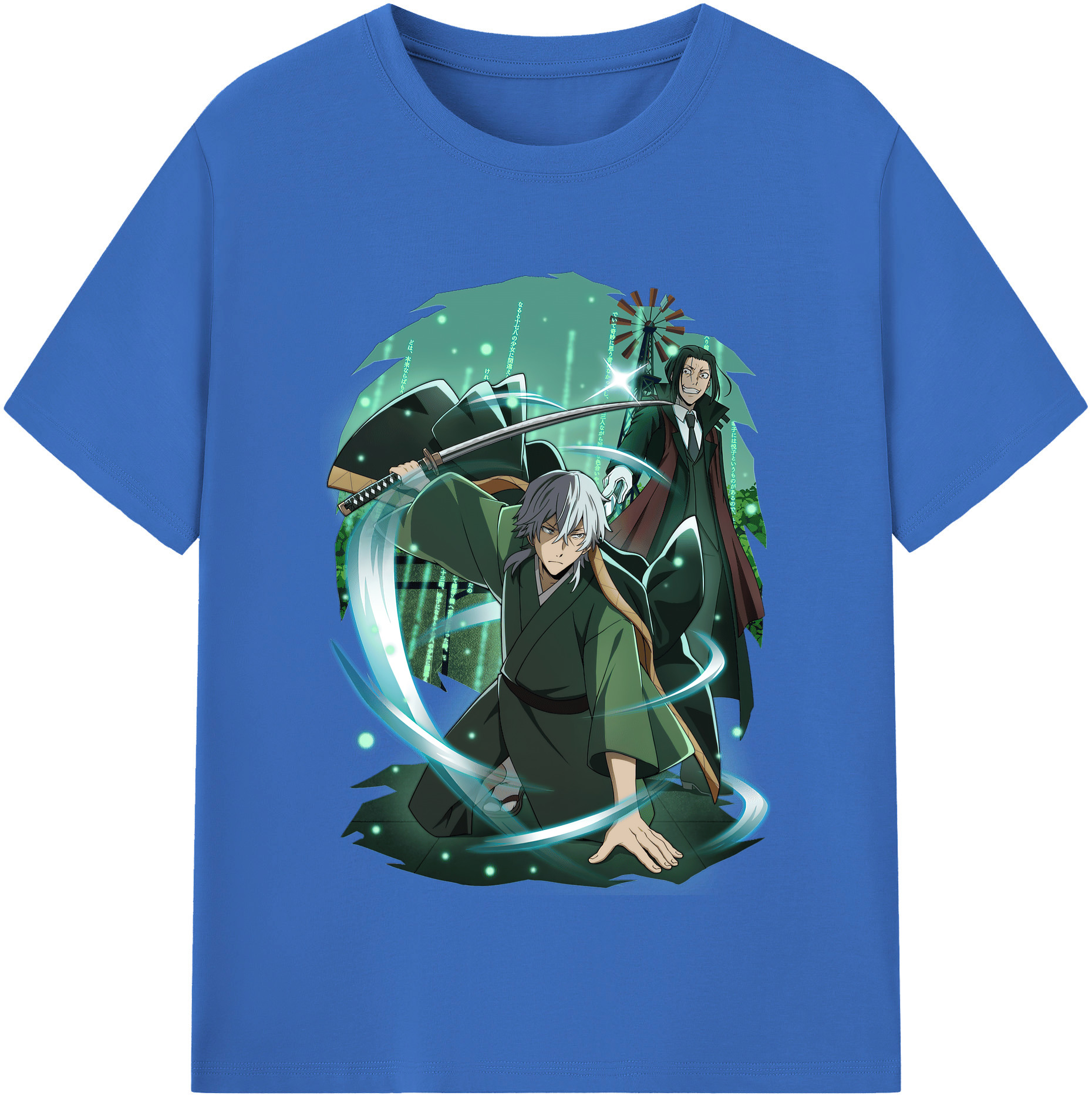 （画像用） 文豪ストレイドッグス Bungo Stray Dogs 綿100％半袖Tシャツ（フロントプリント）