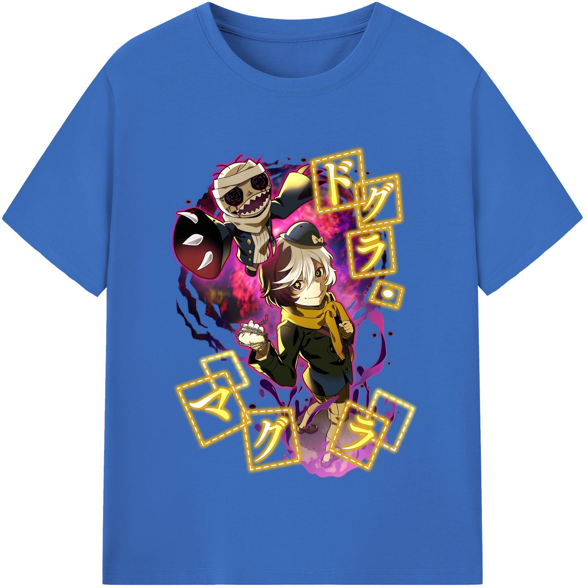 （画像用） 文豪ストレイドッグス Bungo Stray Dogs 綿100％半袖Tシャツ（フロントプリント）