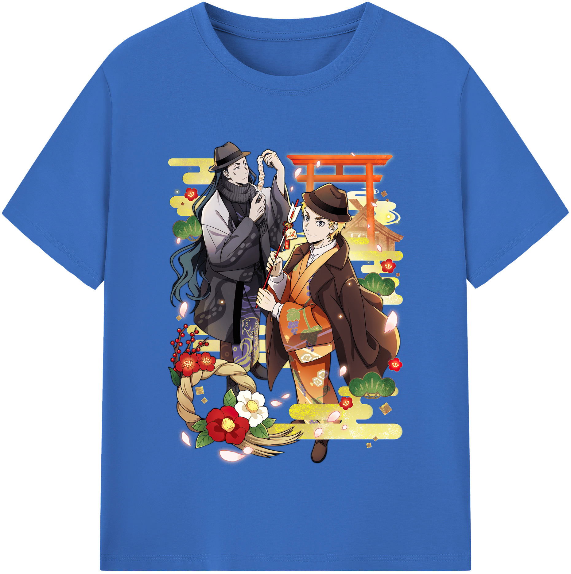 （画像用） 文豪ストレイドッグス Bungo Stray Dogs 綿100％半袖Tシャツ（フロントプリント）