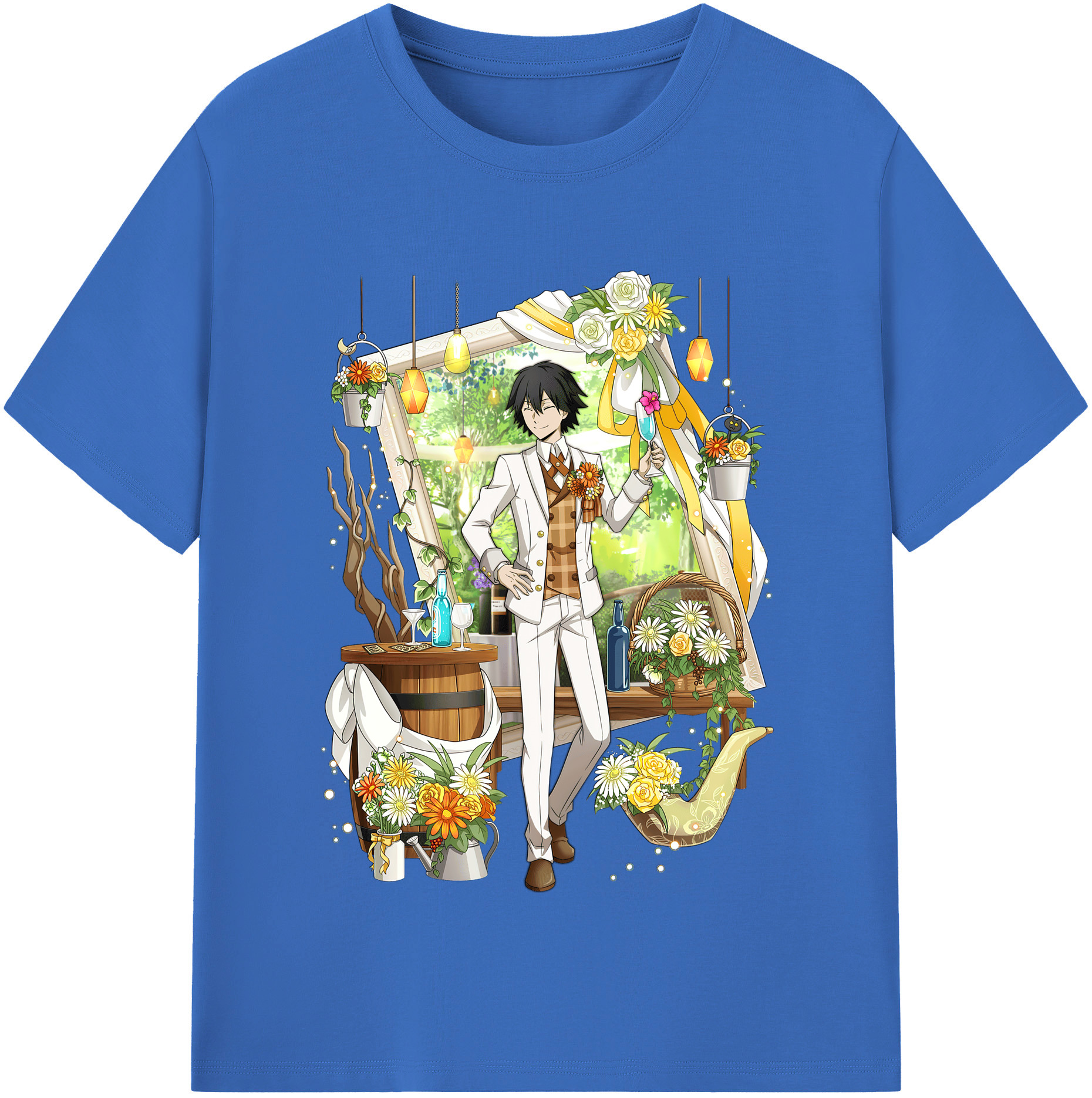 （画像用） 文豪ストレイドッグス Bungo Stray Dogs 綿100％半袖Tシャツ（フロントプリント）