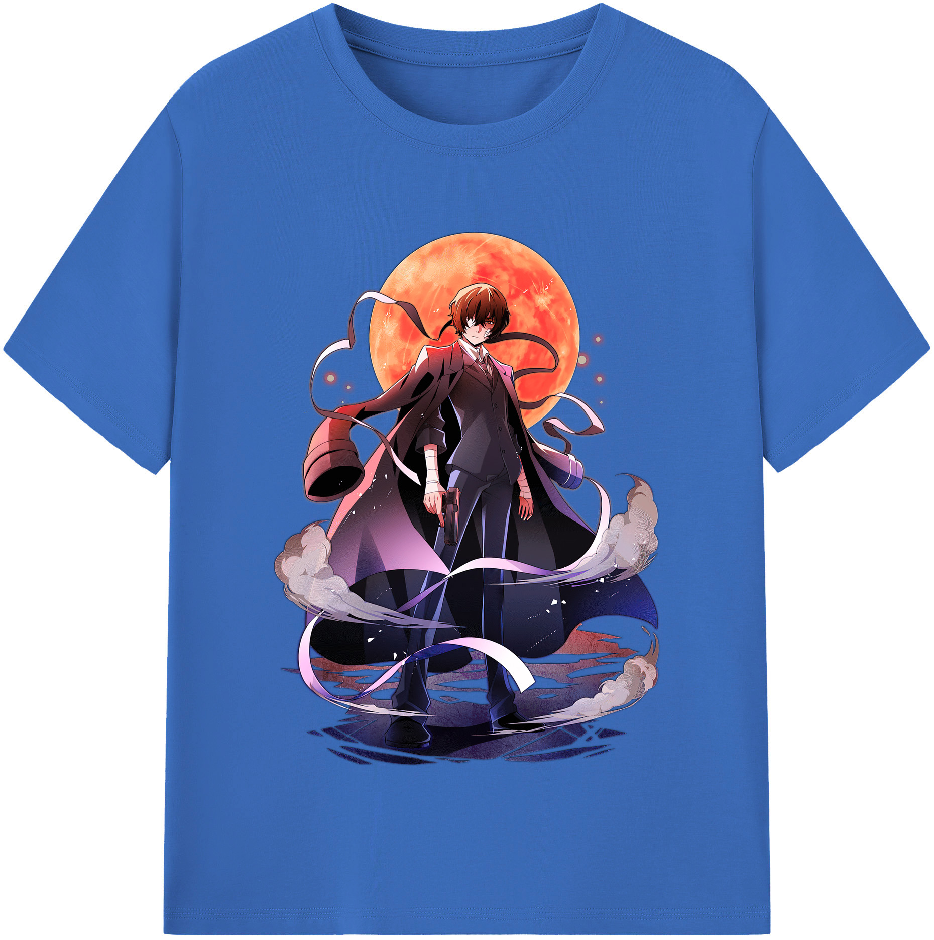 （画像用） 文豪ストレイドッグス Bungo Stray Dogs 綿100％半袖Tシャツ（フロントプリント）