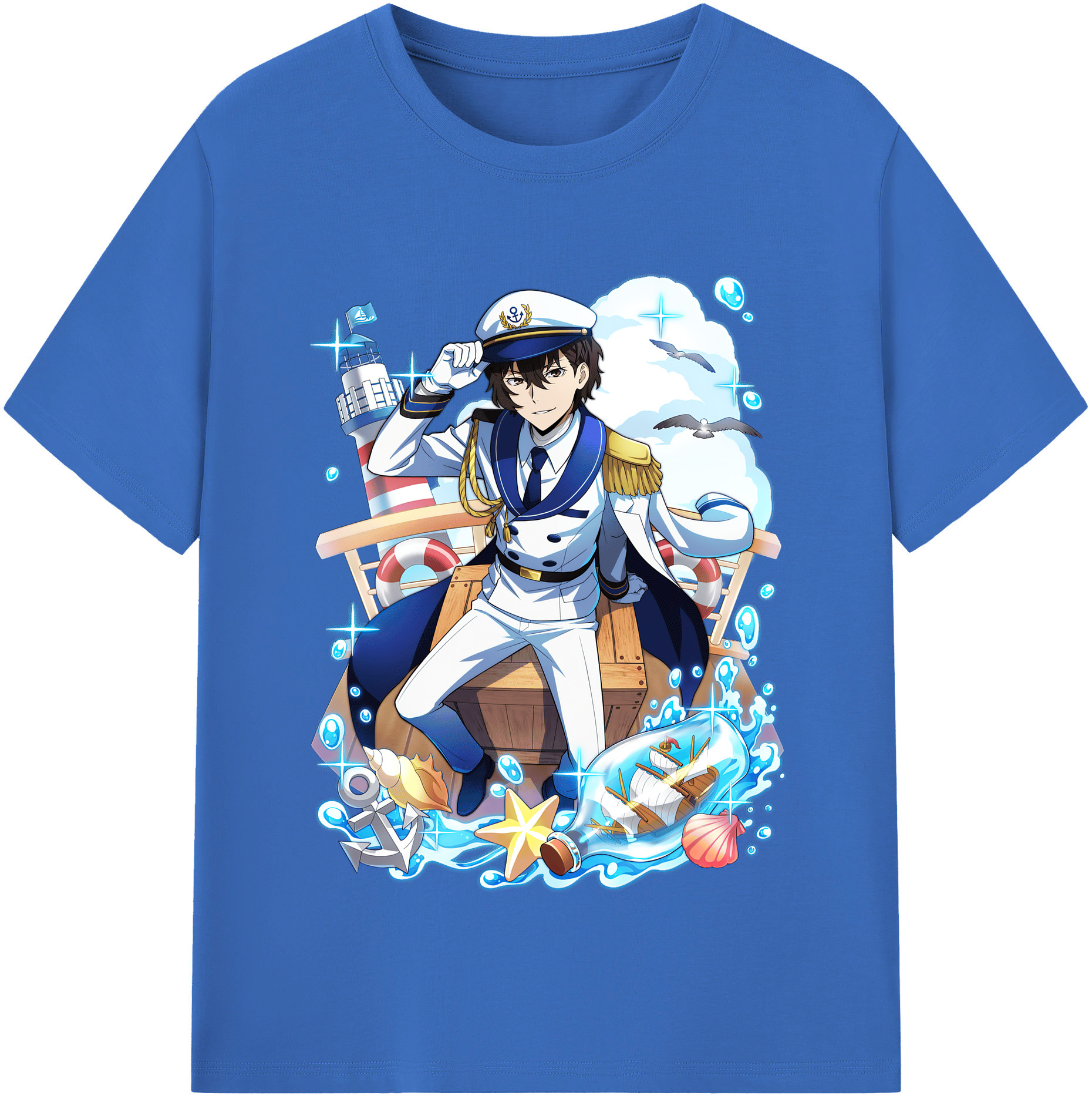 （画像用） 文豪ストレイドッグス Bungo Stray Dogs 綿100％半袖Tシャツ（フロントプリント）