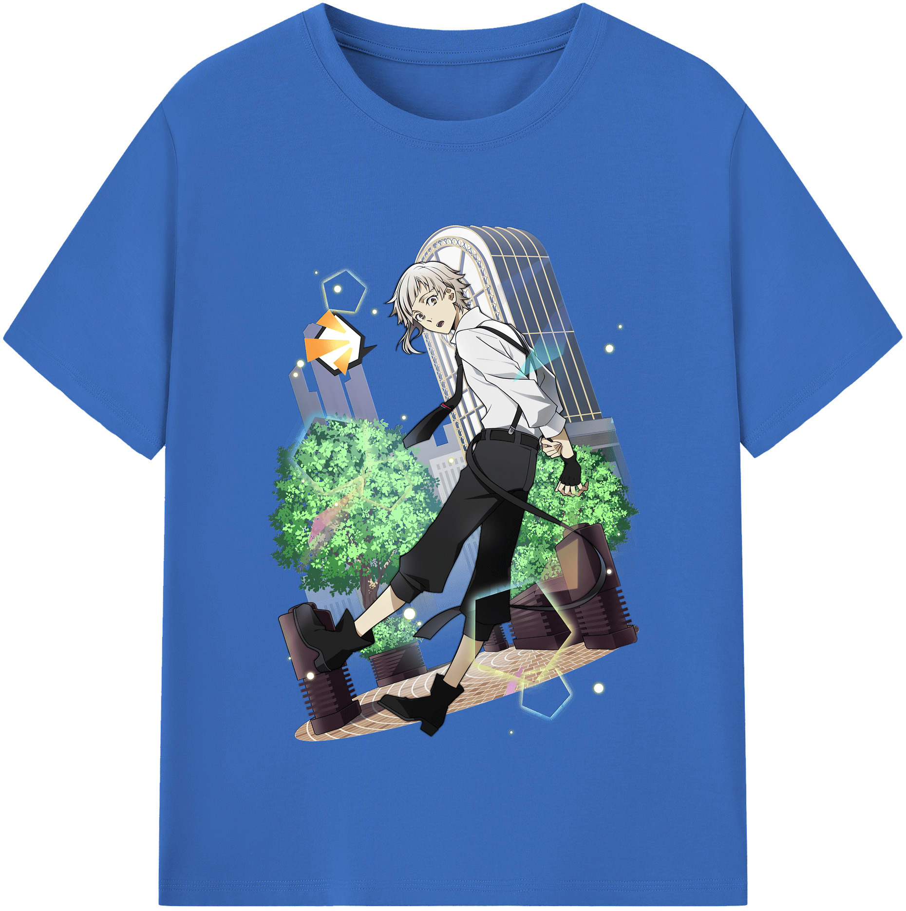 （画像用） 文豪ストレイドッグス Bungo Stray Dogs 綿100％半袖Tシャツ（フロントプリント）