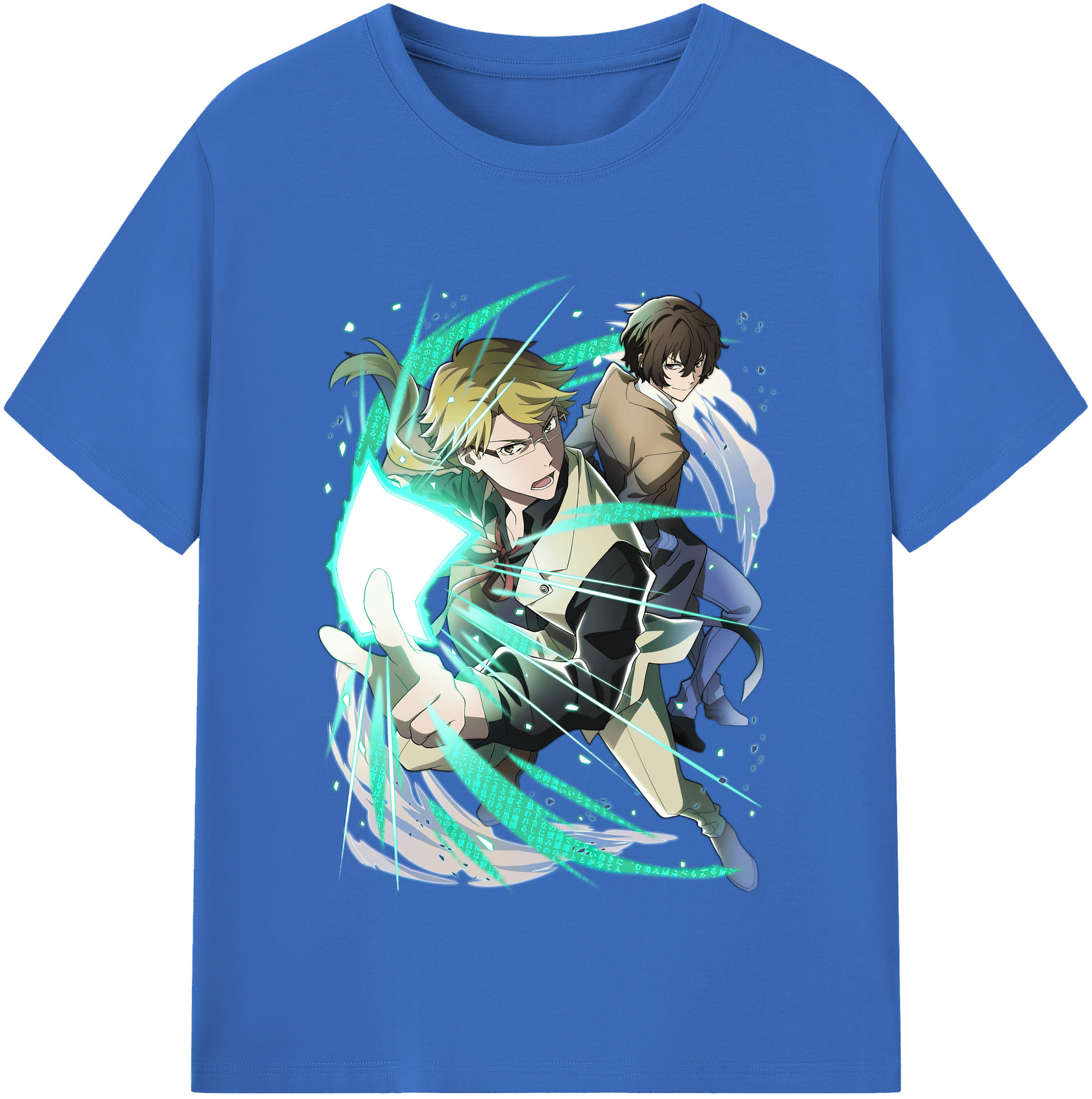 （画像用） 文豪ストレイドッグス Bungo Stray Dogs 綿100％半袖Tシャツ（フロントプリント）