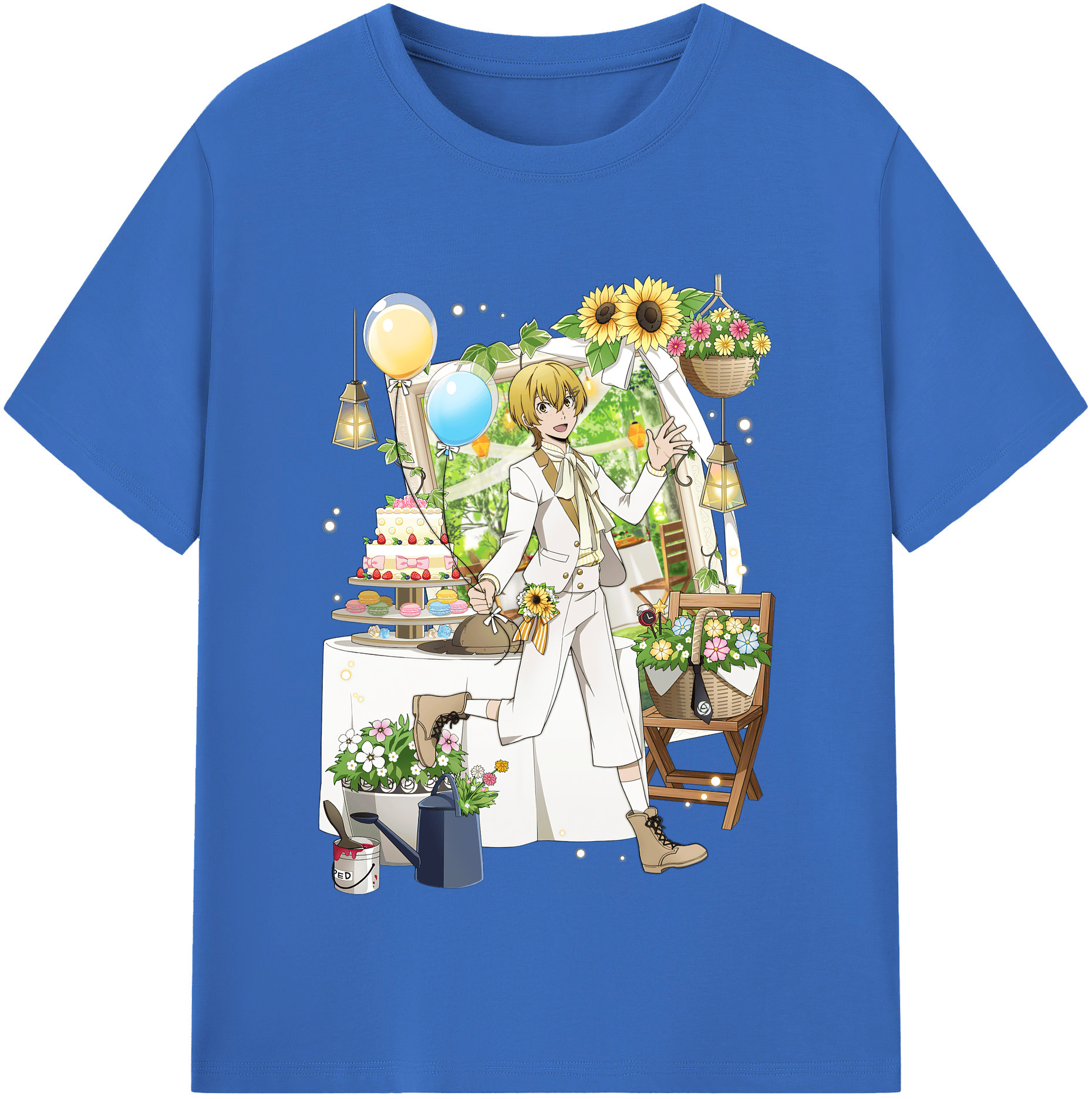 （画像用） 文豪ストレイドッグス Bungo Stray Dogs 綿100％半袖Tシャツ（フロントプリント）
