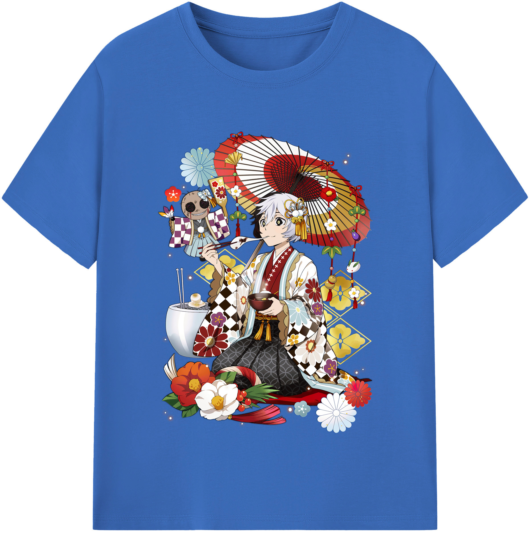 （画像用） 文豪ストレイドッグス Bungo Stray Dogs 綿100％半袖Tシャツ（フロントプリント）