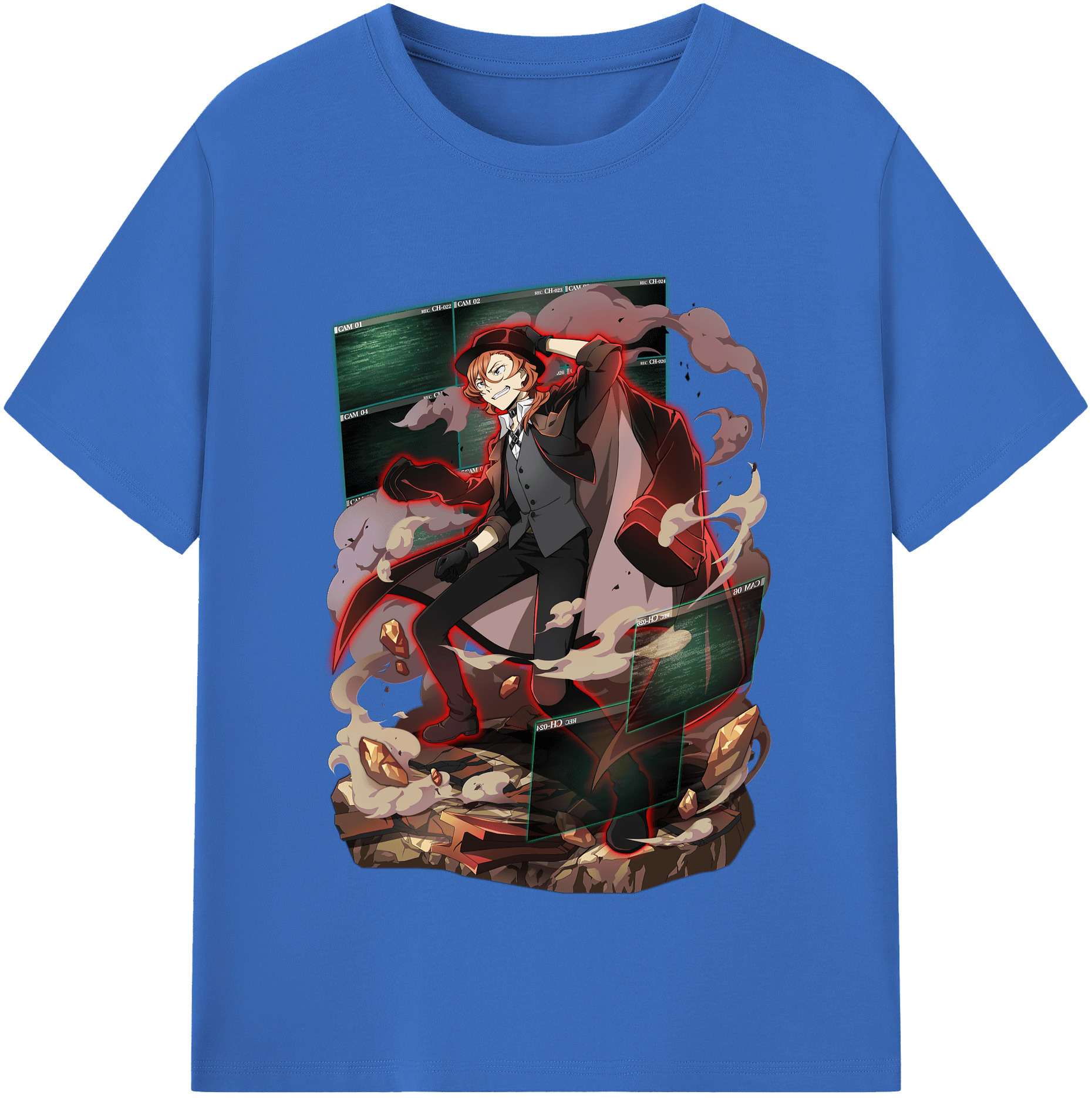 （画像用） 文豪ストレイドッグス Bungo Stray Dogs 綿100％半袖Tシャツ（フロントプリント）