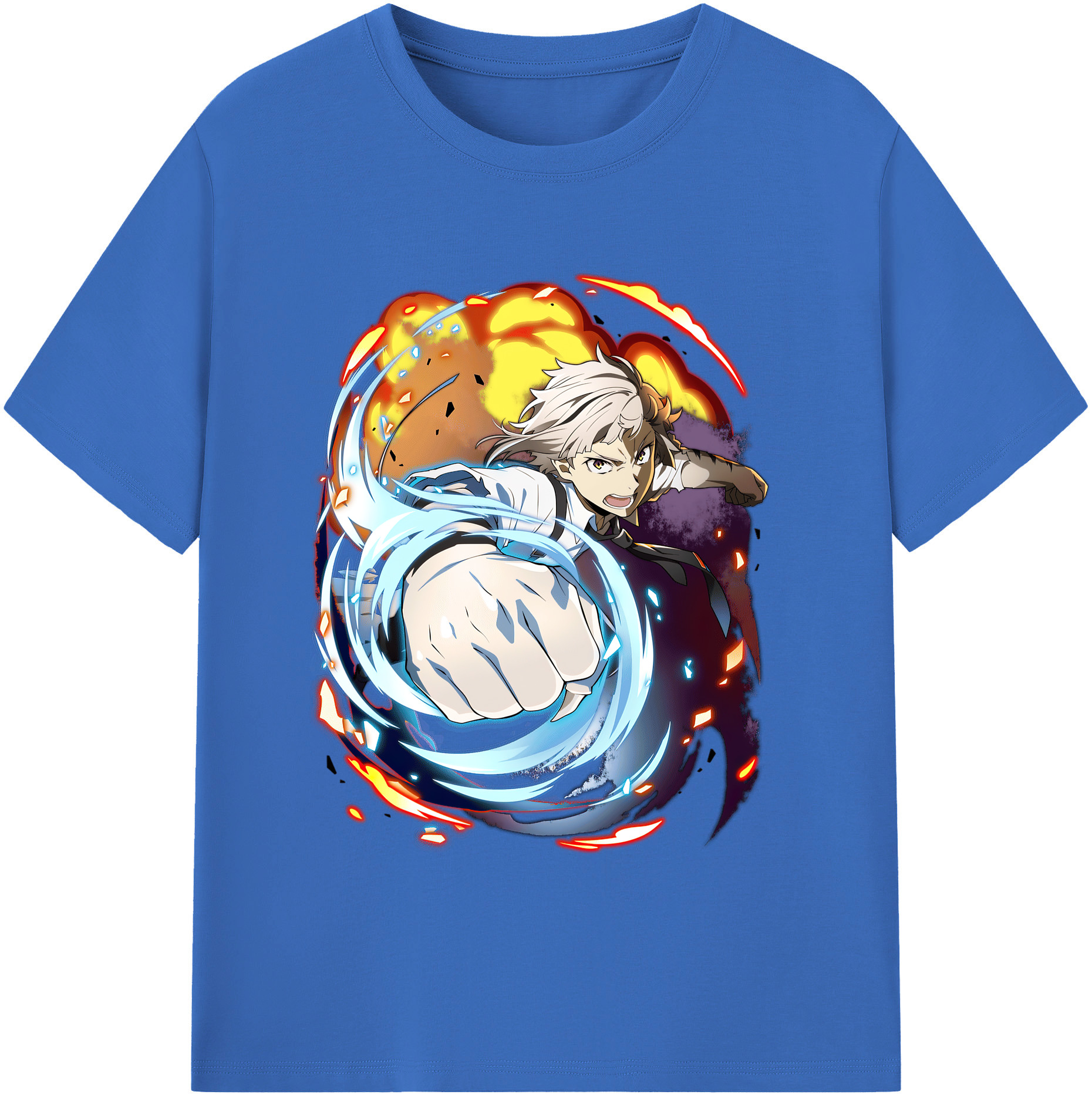 （画像用） 文豪ストレイドッグス Bungo Stray Dogs 綿100％半袖Tシャツ（フロントプリント）