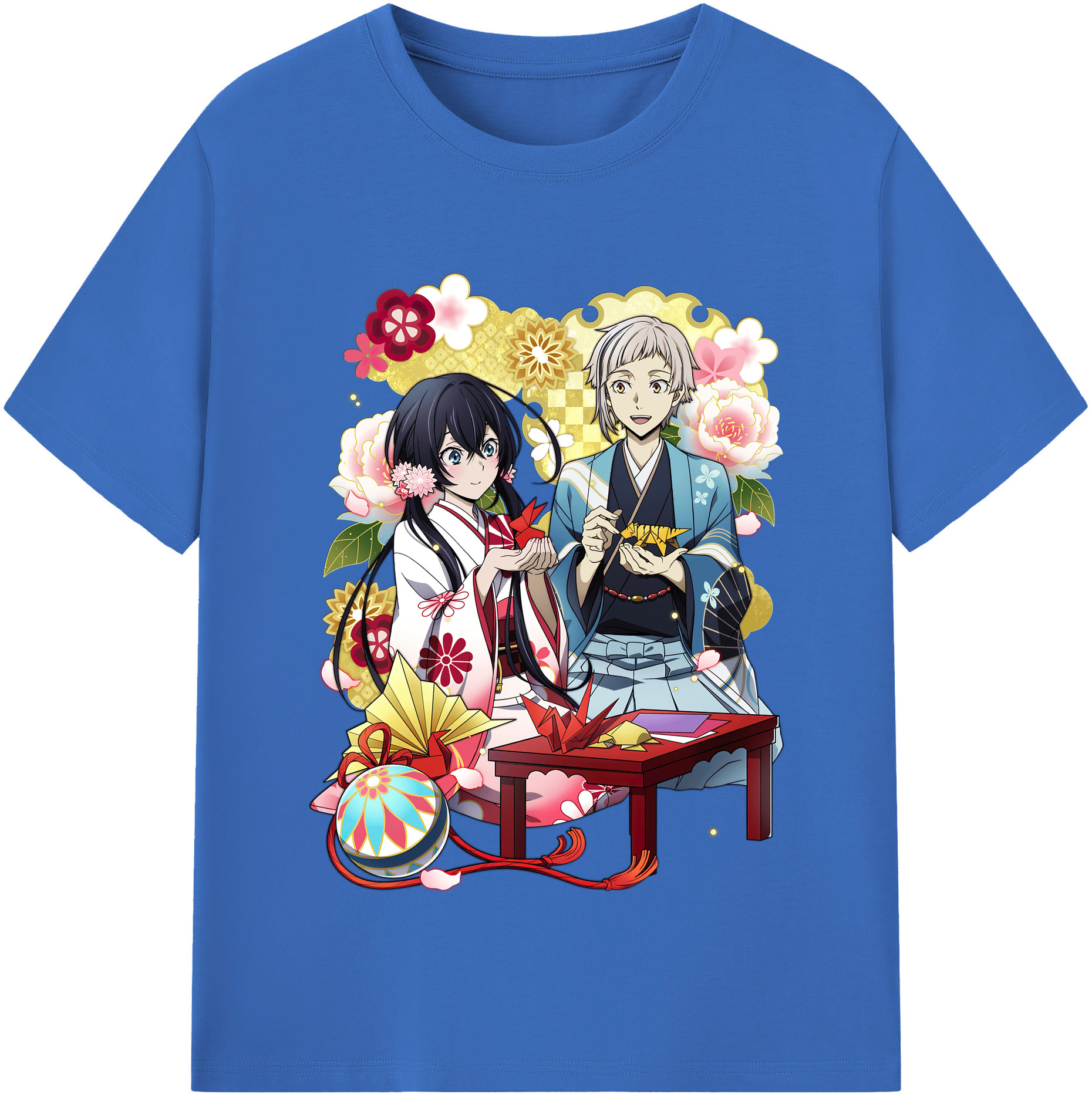 （画像用） 文豪ストレイドッグス Bungo Stray Dogs 綿100％半袖Tシャツ（フロントプリント）