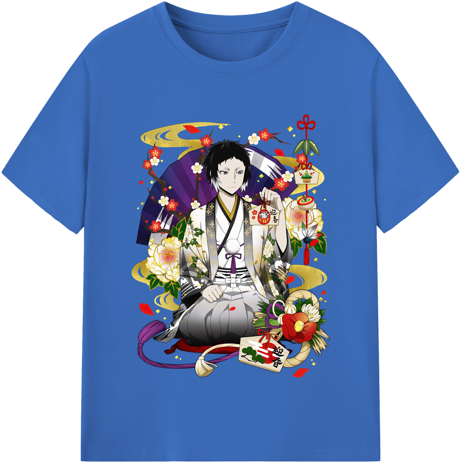 （画像用） 文豪ストレイドッグス Bungo Stray Dogs 綿100％半袖Tシャツ（フロントプリント）