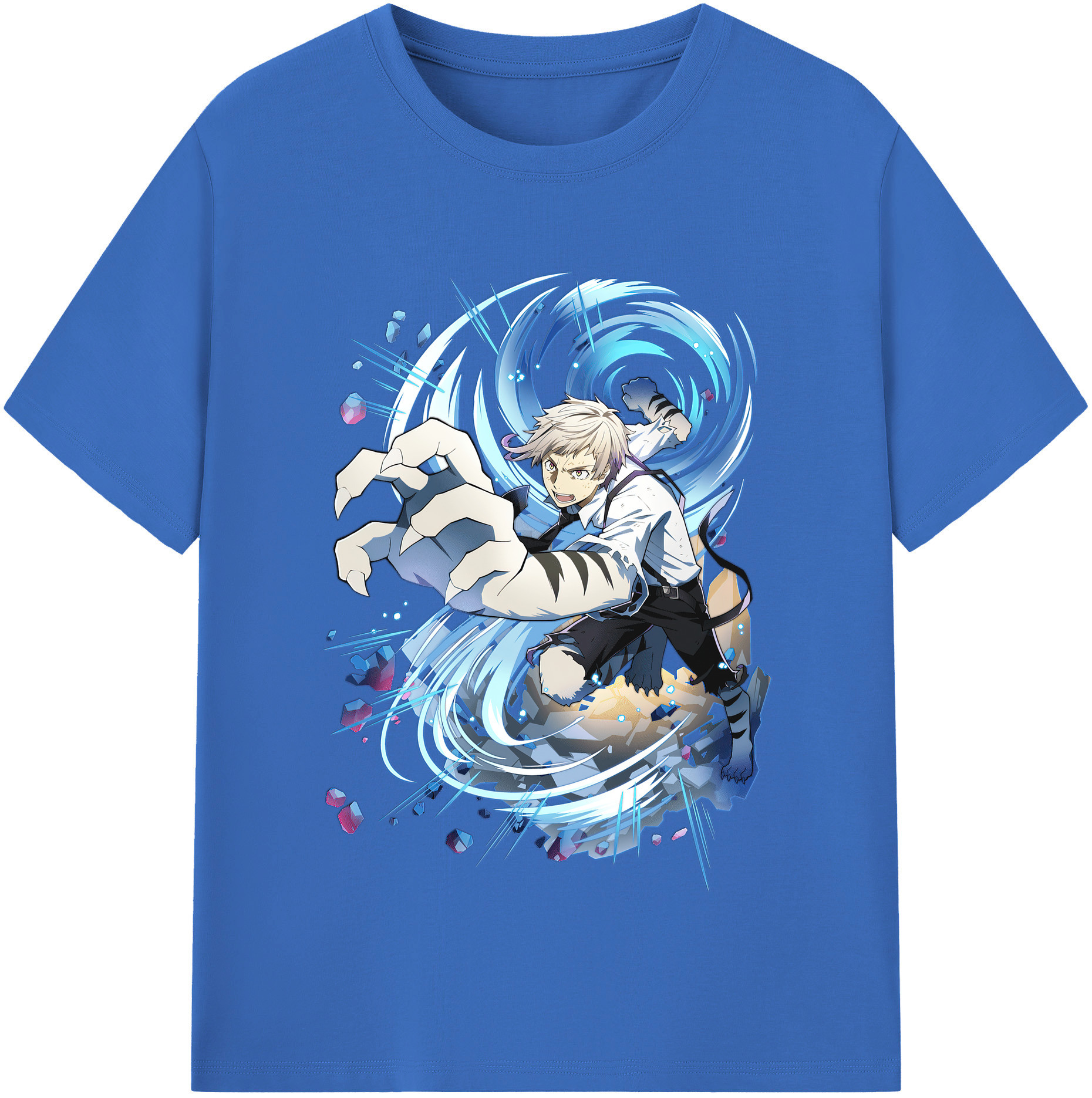 （画像用） 文豪ストレイドッグス Bungo Stray Dogs 綿100％半袖Tシャツ（フロントプリント）