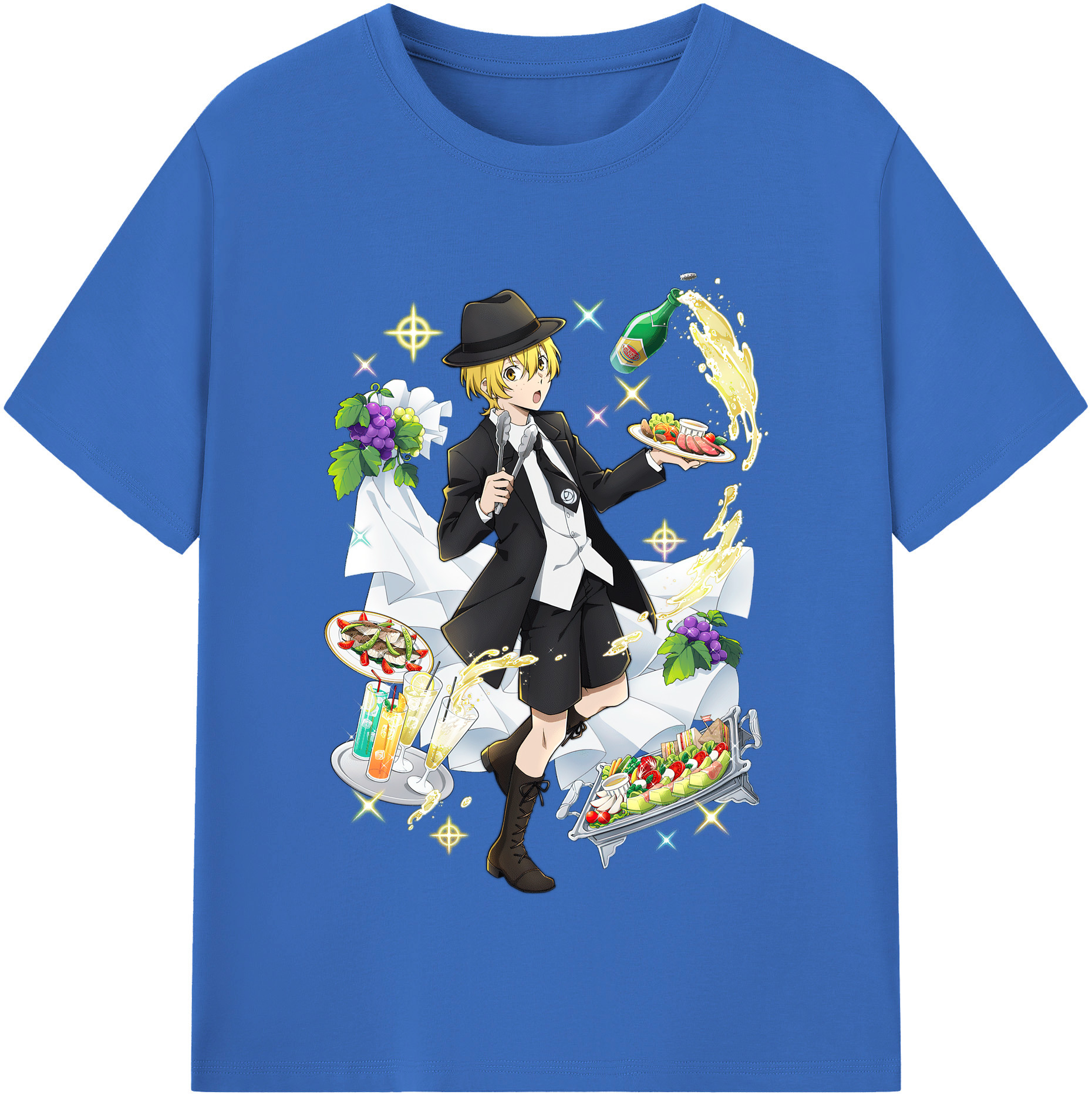 （画像用） 文豪ストレイドッグス Bungo Stray Dogs 綿100％半袖Tシャツ（フロントプリント）