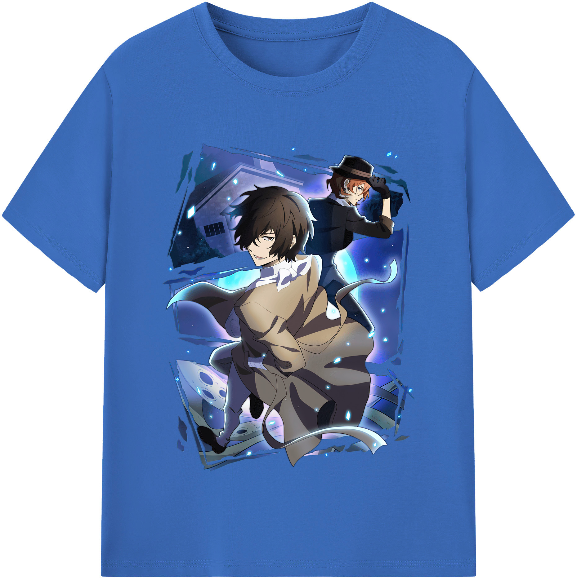 （画像用） 文豪ストレイドッグス Bungo Stray Dogs 綿100％半袖Tシャツ（フロントプリント）