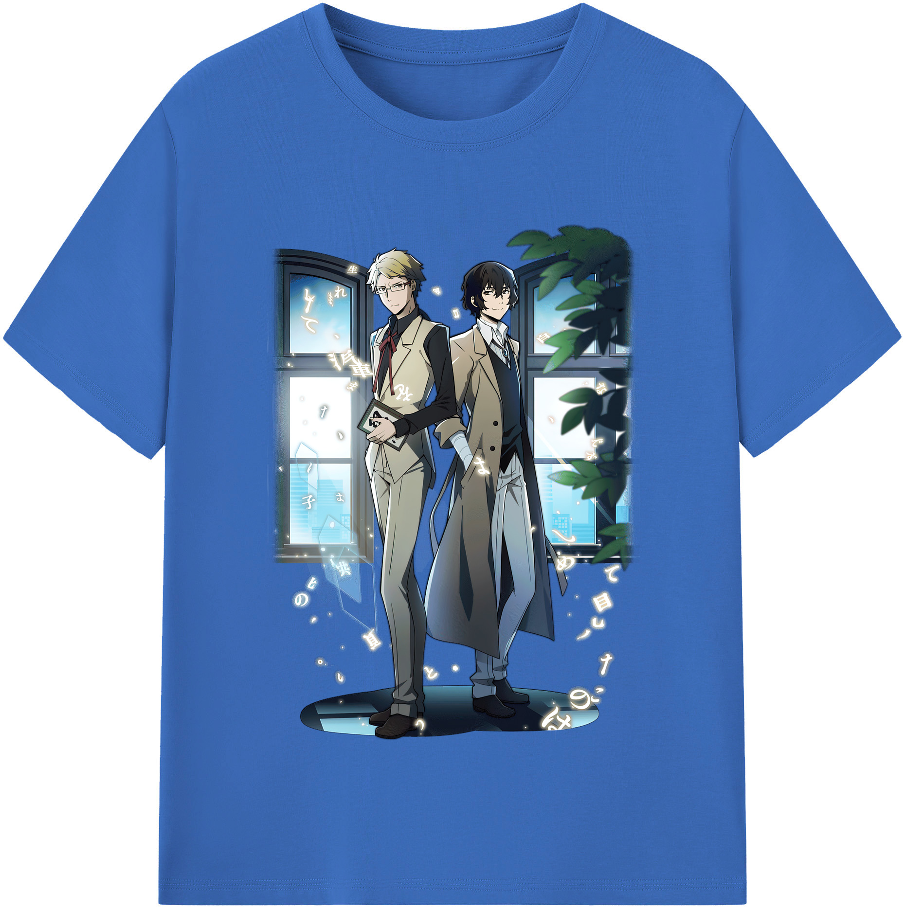 （画像用） 文豪ストレイドッグス Bungo Stray Dogs 綿100％半袖Tシャツ（フロントプリント）
