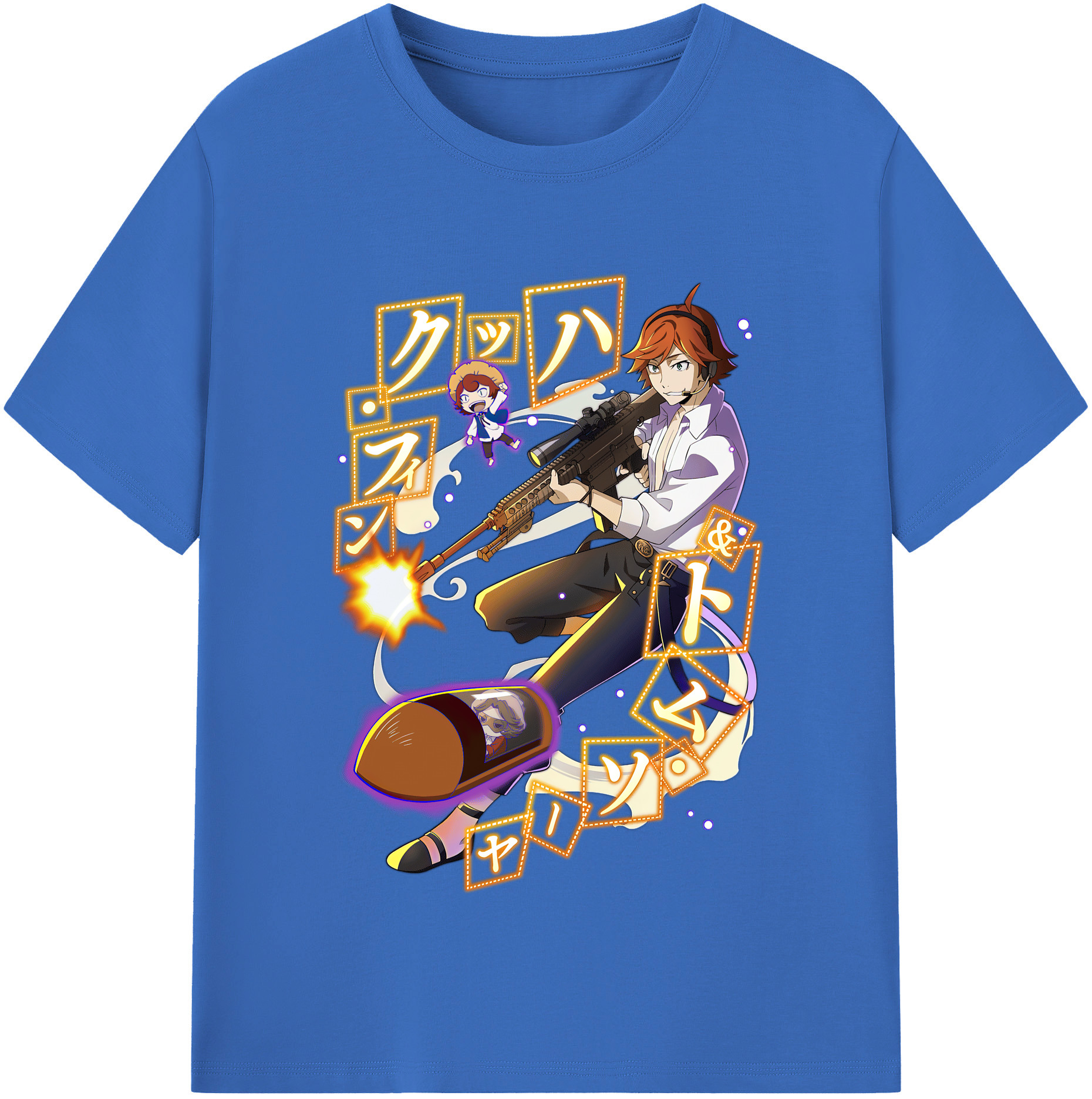 （画像用） 文豪ストレイドッグス Bungo Stray Dogs 綿100％半袖Tシャツ（フロントプリント）