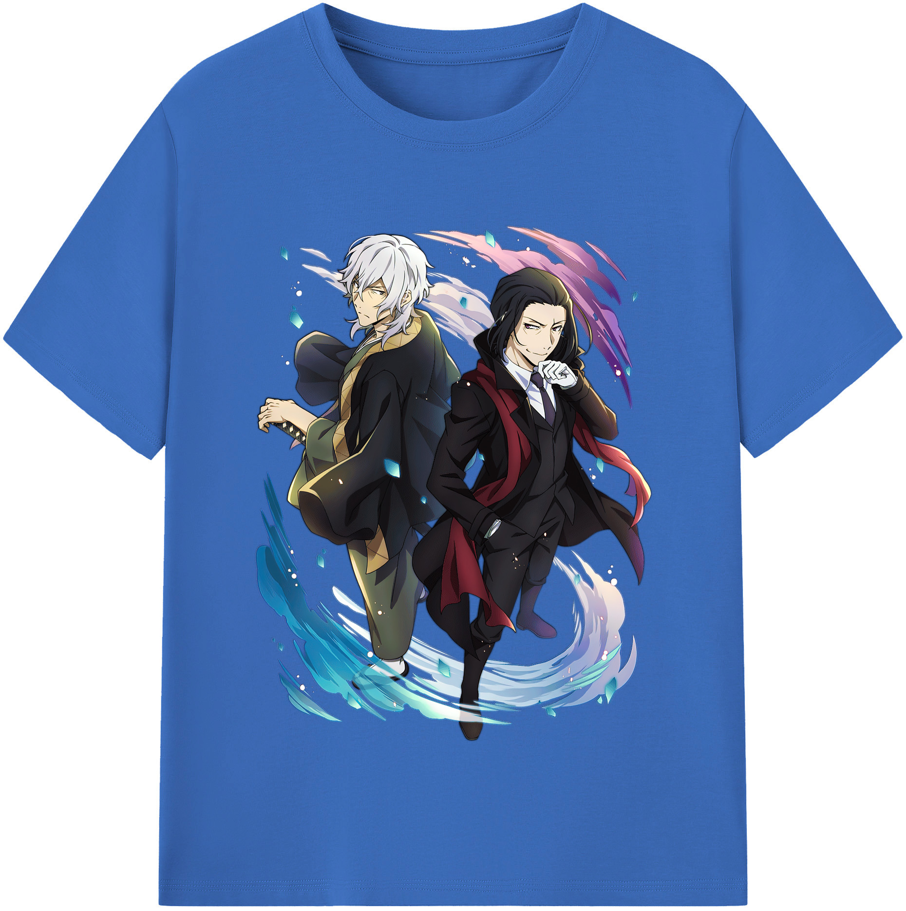 （画像用） 文豪ストレイドッグス Bungo Stray Dogs 綿100％半袖Tシャツ（フロントプリント）