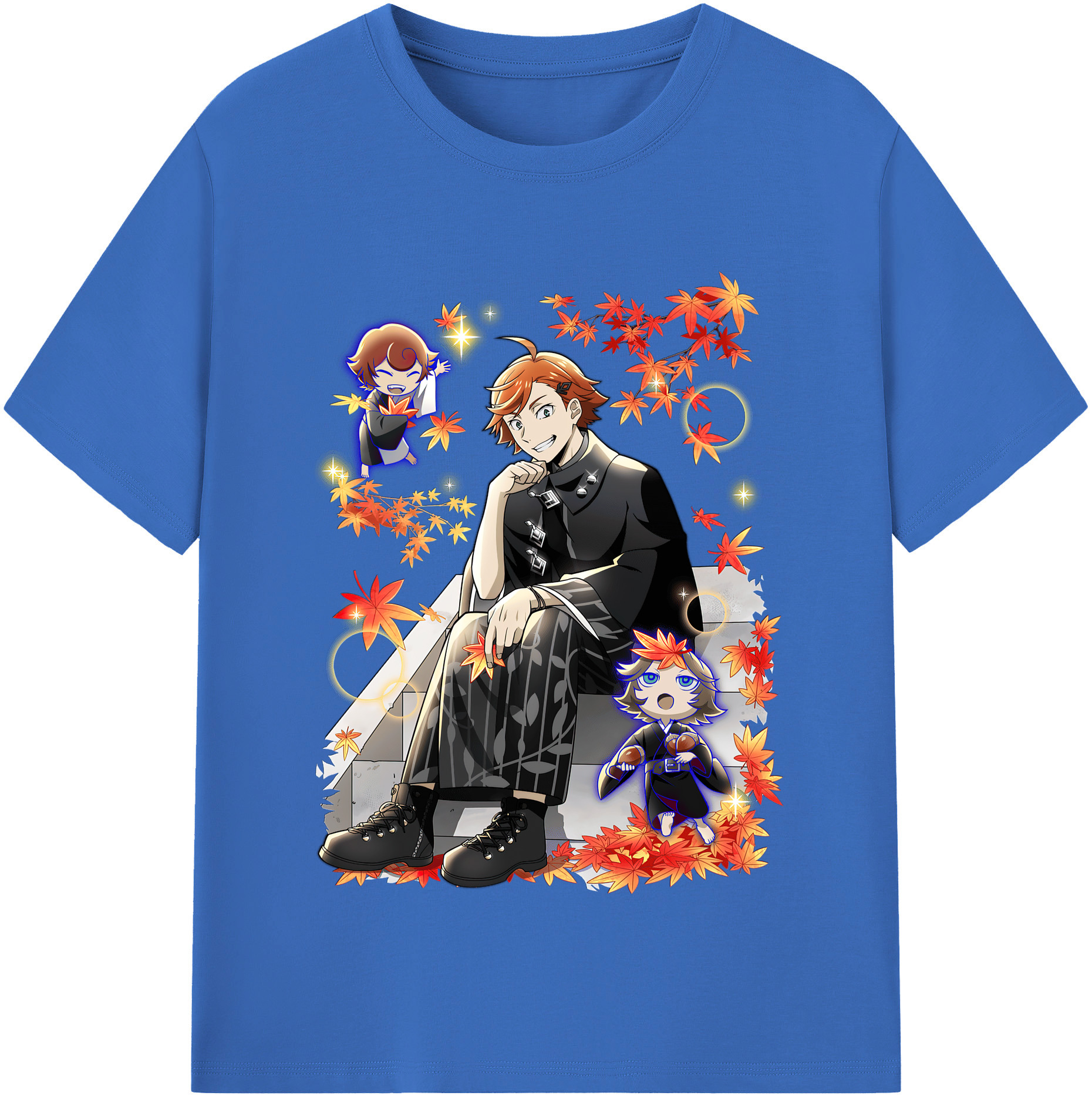 （画像用） 文豪ストレイドッグス Bungo Stray Dogs 綿100％半袖Tシャツ（フロントプリント）