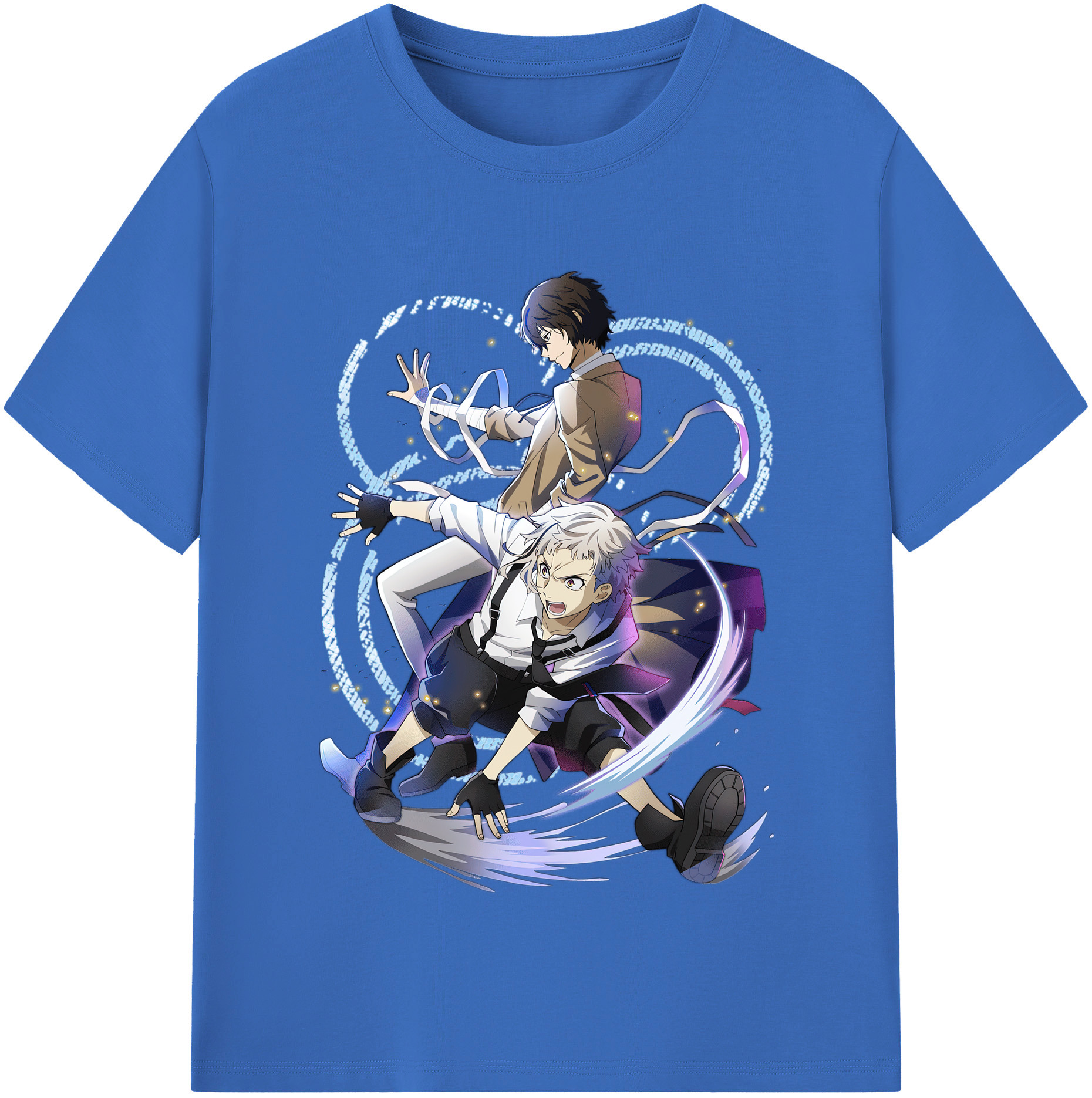 （画像用） 文豪ストレイドッグス Bungo Stray Dogs 綿100％半袖Tシャツ（フロントプリント）