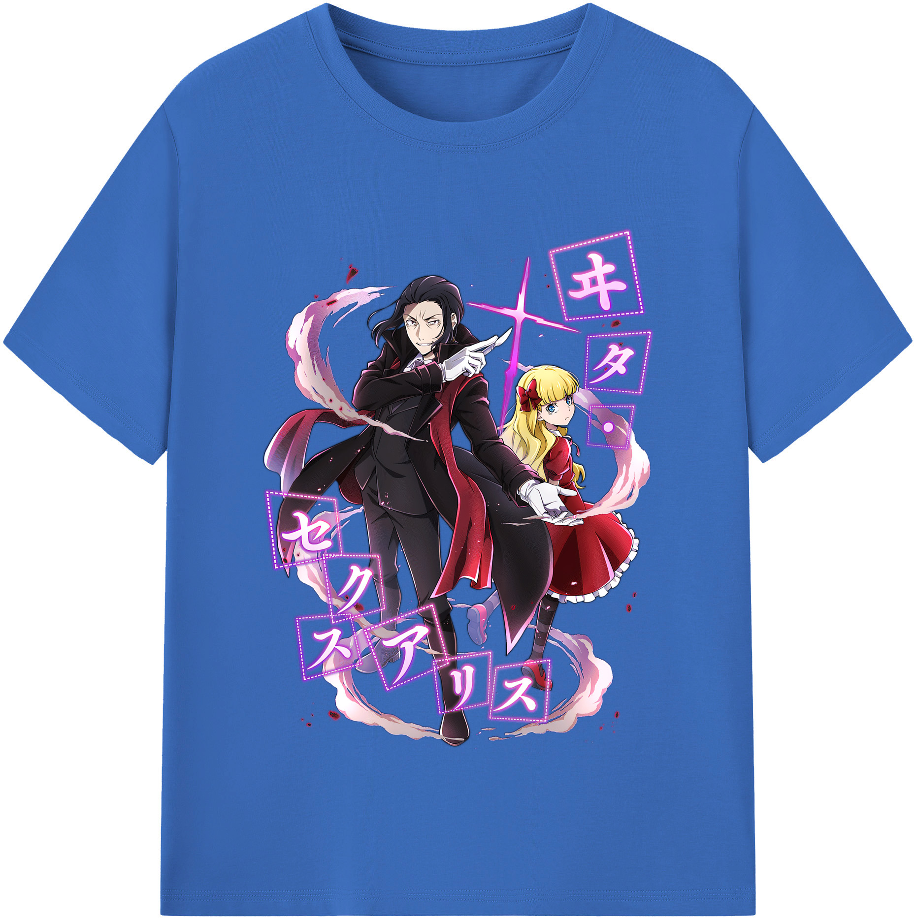 （画像用） 文豪ストレイドッグス Bungo Stray Dogs 綿100％半袖Tシャツ（フロントプリント）