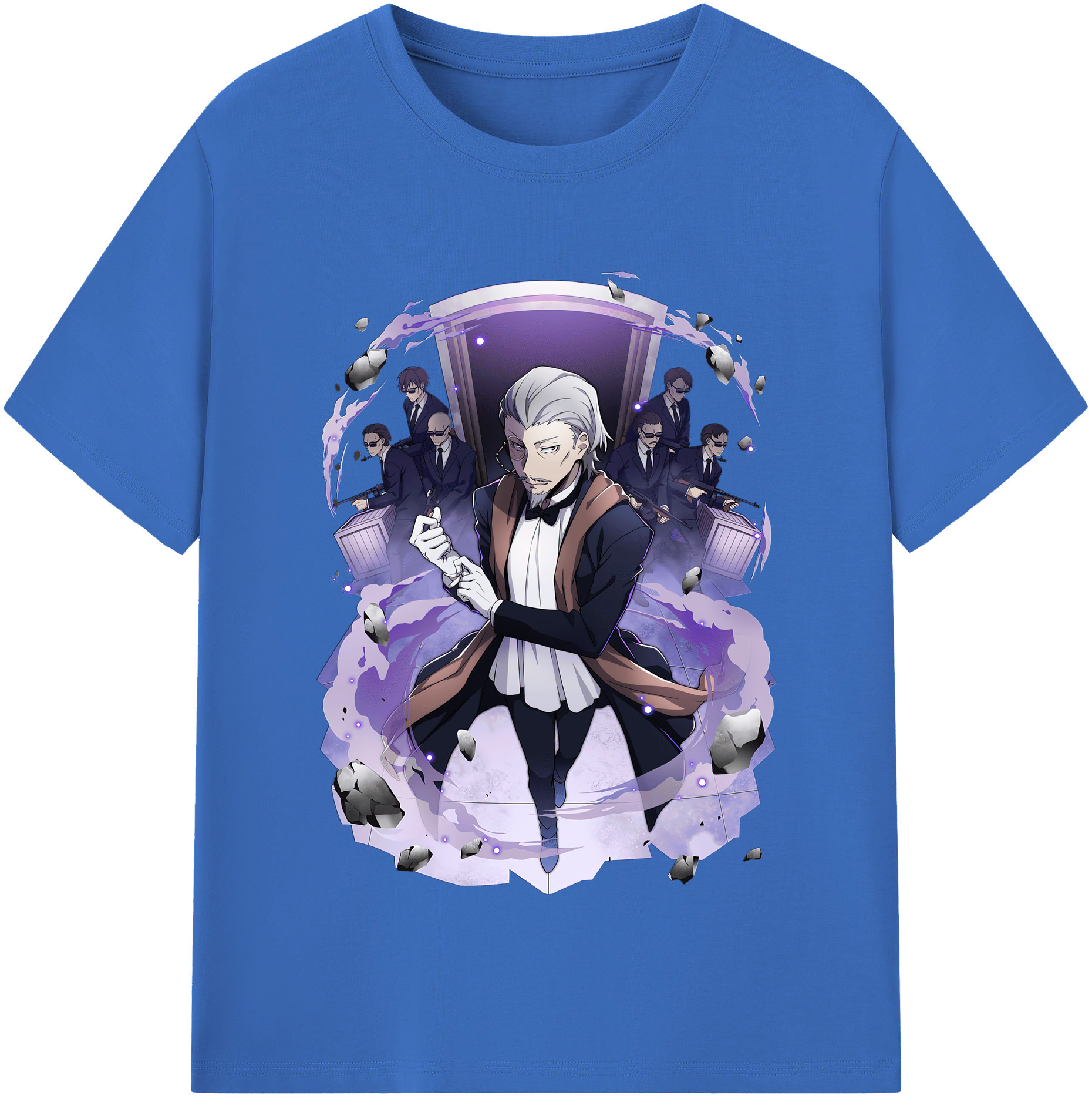 （画像用） 文豪ストレイドッグス Bungo Stray Dogs 綿100％半袖Tシャツ（フロントプリント）