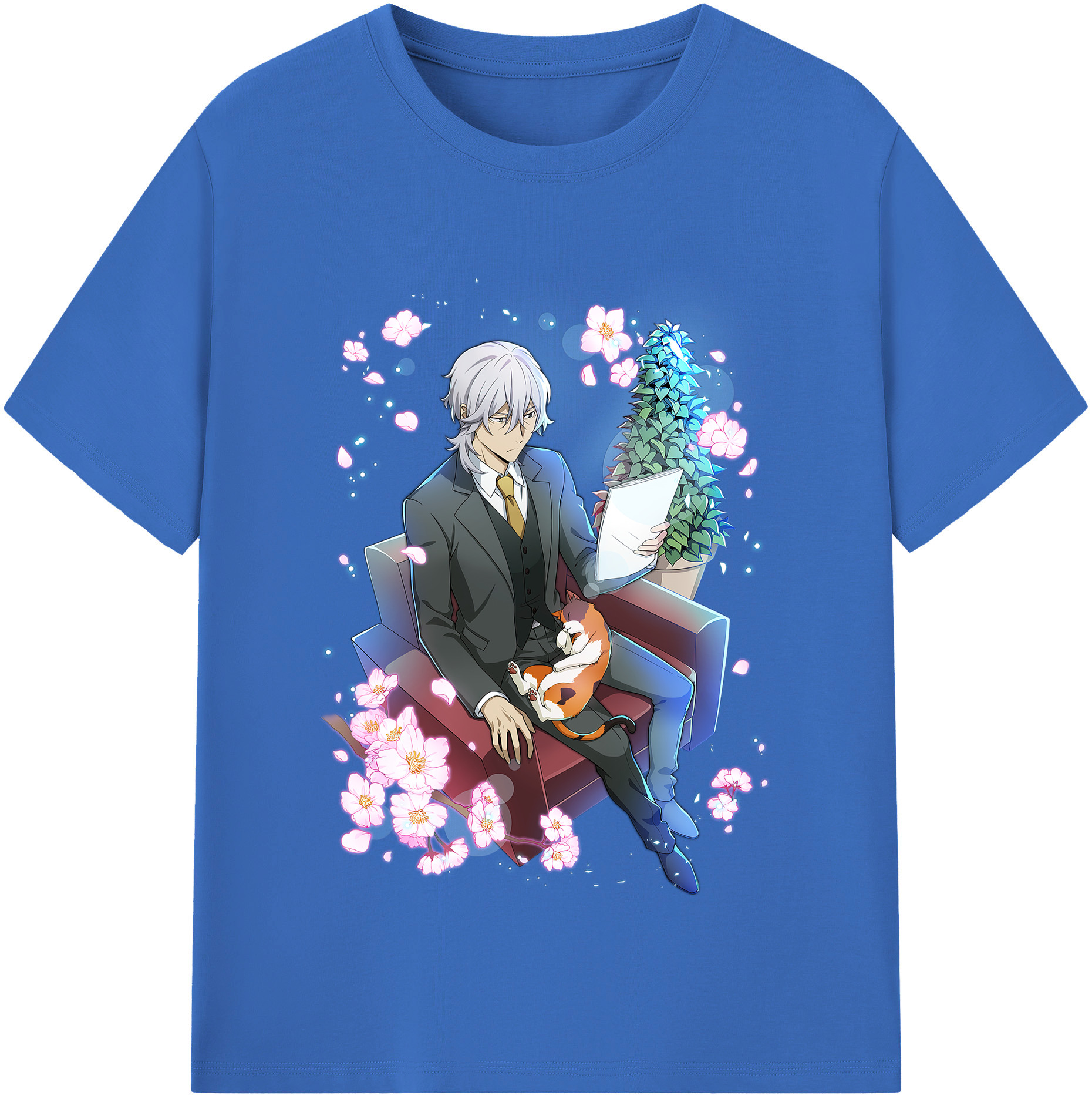 （画像用） 文豪ストレイドッグス Bungo Stray Dogs 綿100％半袖Tシャツ（フロントプリント）