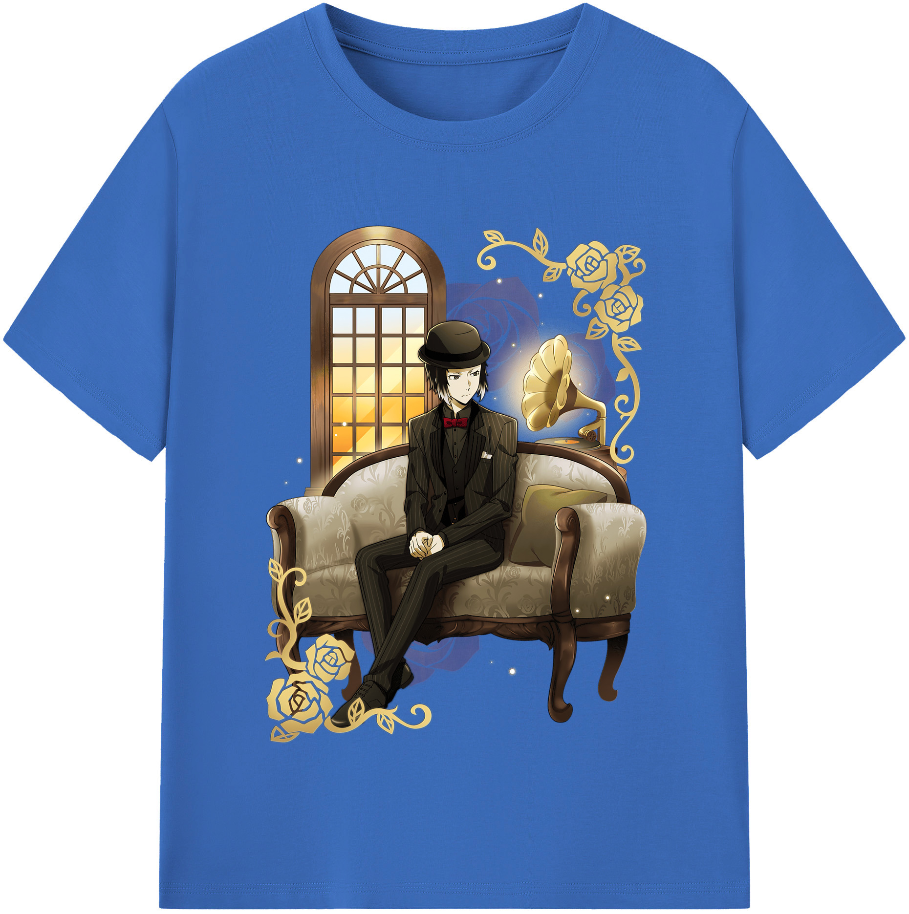 （画像用） 文豪ストレイドッグス Bungo Stray Dogs 綿100％半袖Tシャツ（フロントプリント）