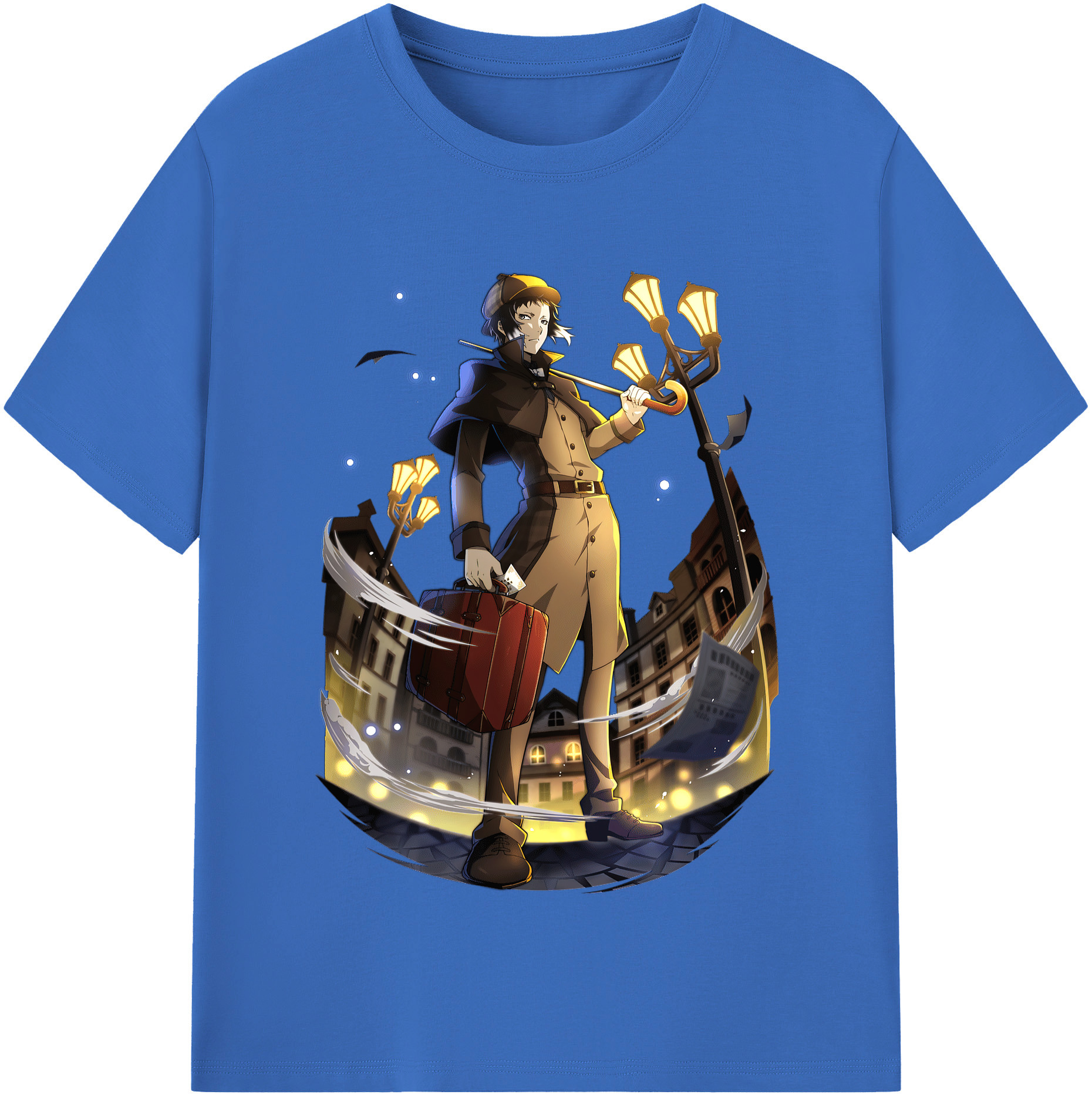 （画像用） 文豪ストレイドッグス Bungo Stray Dogs 綿100％半袖Tシャツ（フロントプリント）