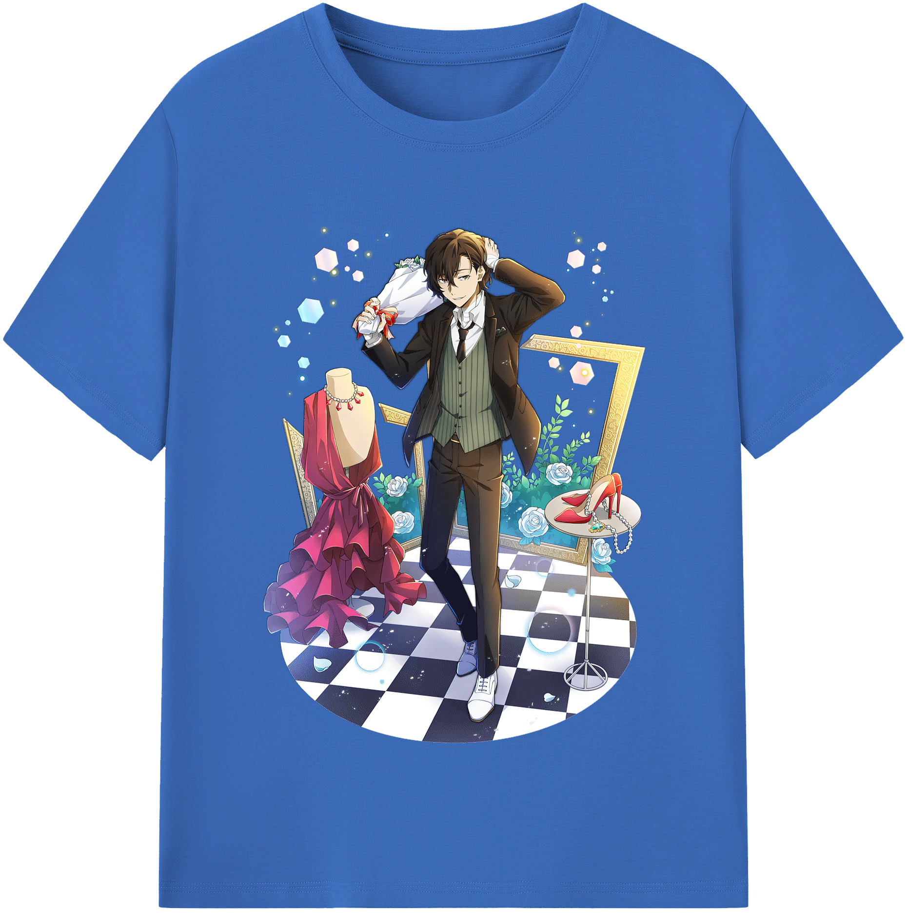 （画像用） 文豪ストレイドッグス Bungo Stray Dogs 綿100％半袖Tシャツ（フロントプリント）