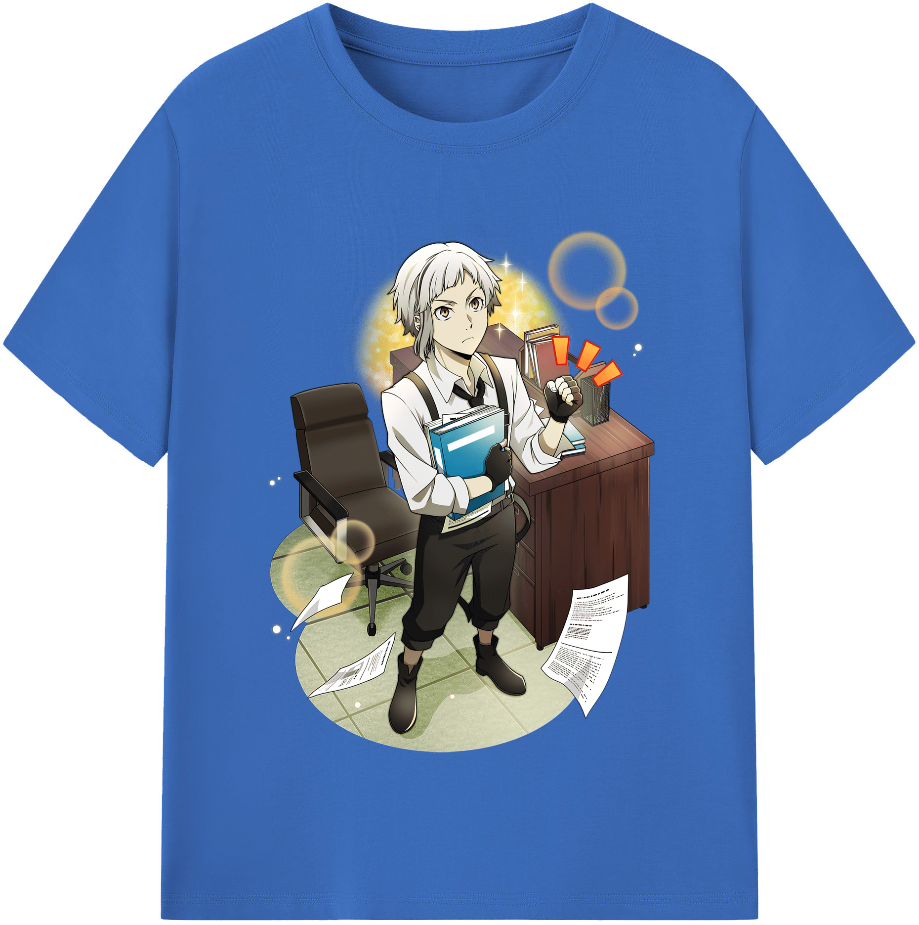 （画像用） 文豪ストレイドッグス Bungo Stray Dogs 綿100％半袖Tシャツ（フロントプリント）
