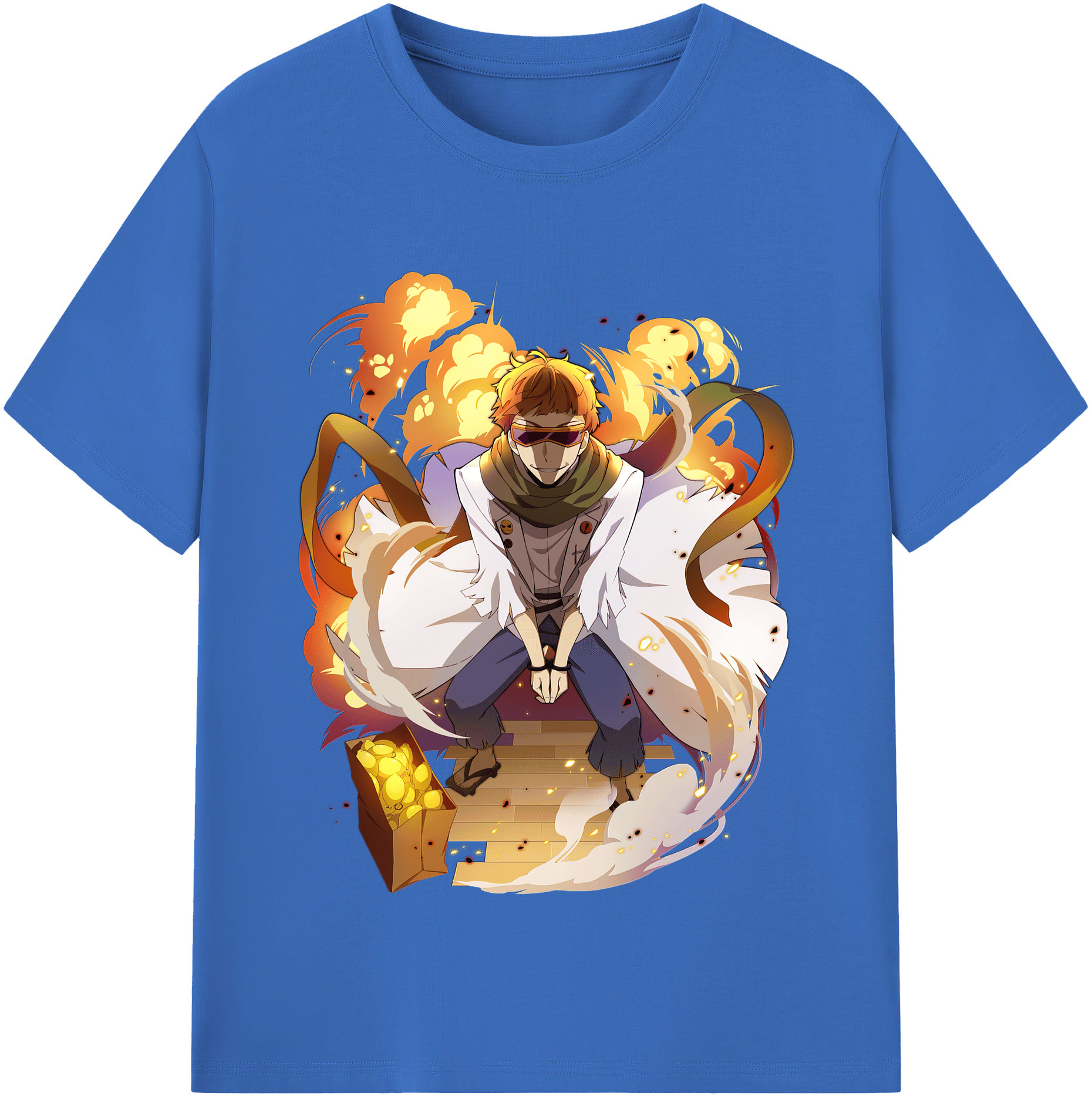 （画像用） 文豪ストレイドッグス Bungo Stray Dogs 綿100％半袖Tシャツ（フロントプリント）