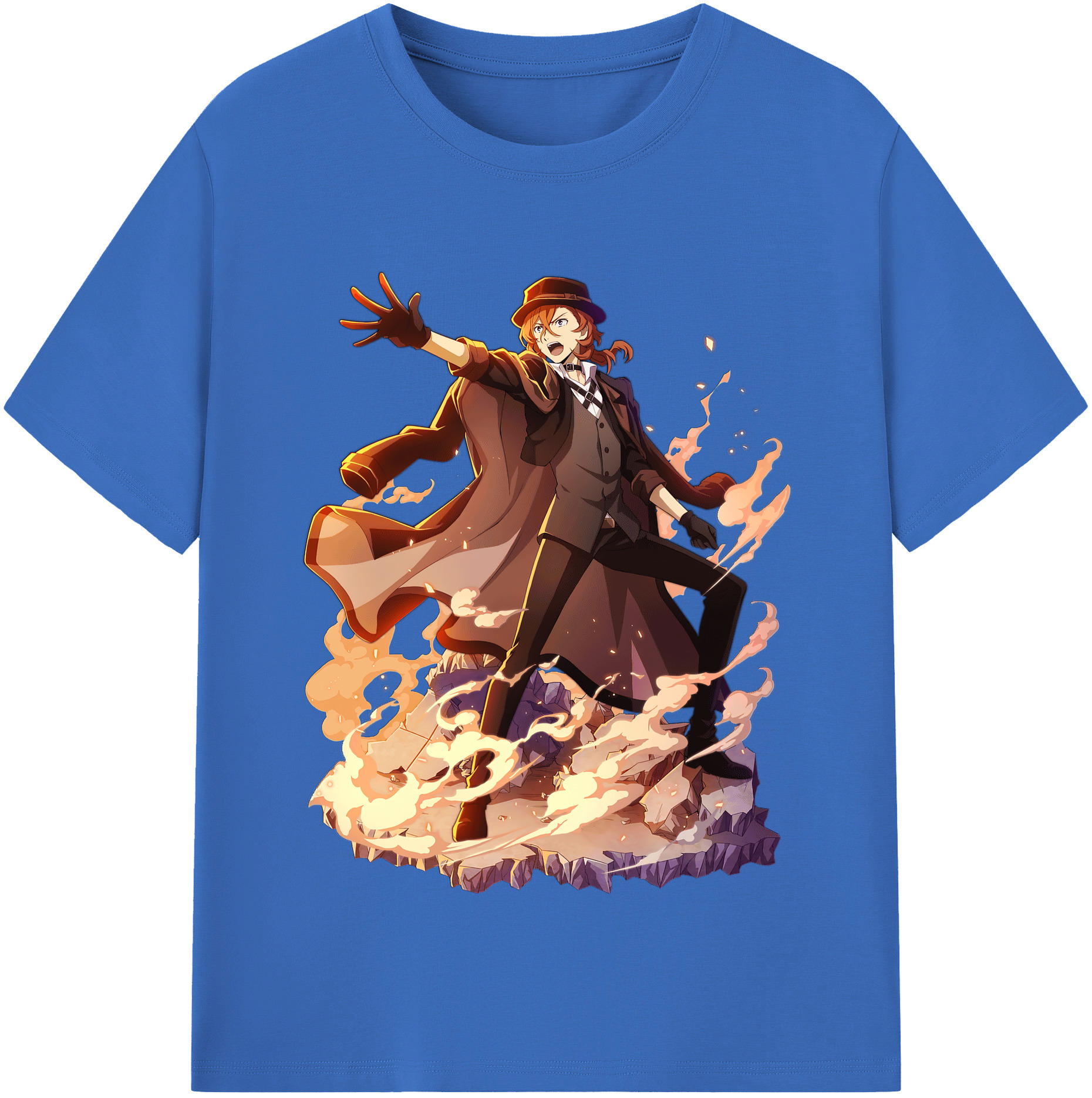 （画像用） 文豪ストレイドッグス Bungo Stray Dogs 綿100％半袖Tシャツ（フロントプリント）