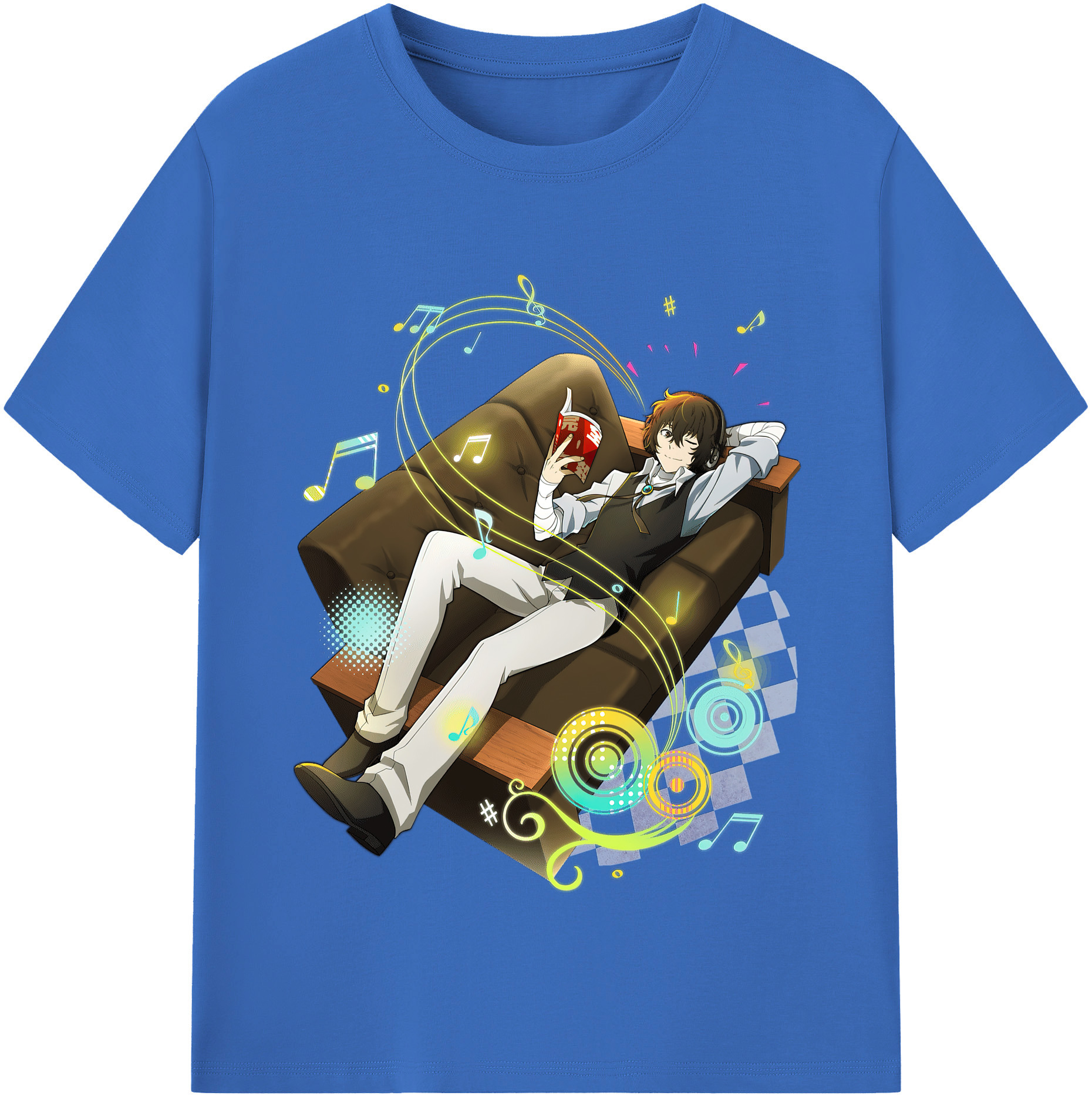 （画像用） 文豪ストレイドッグス Bungo Stray Dogs 綿100％半袖Tシャツ（フロントプリント）