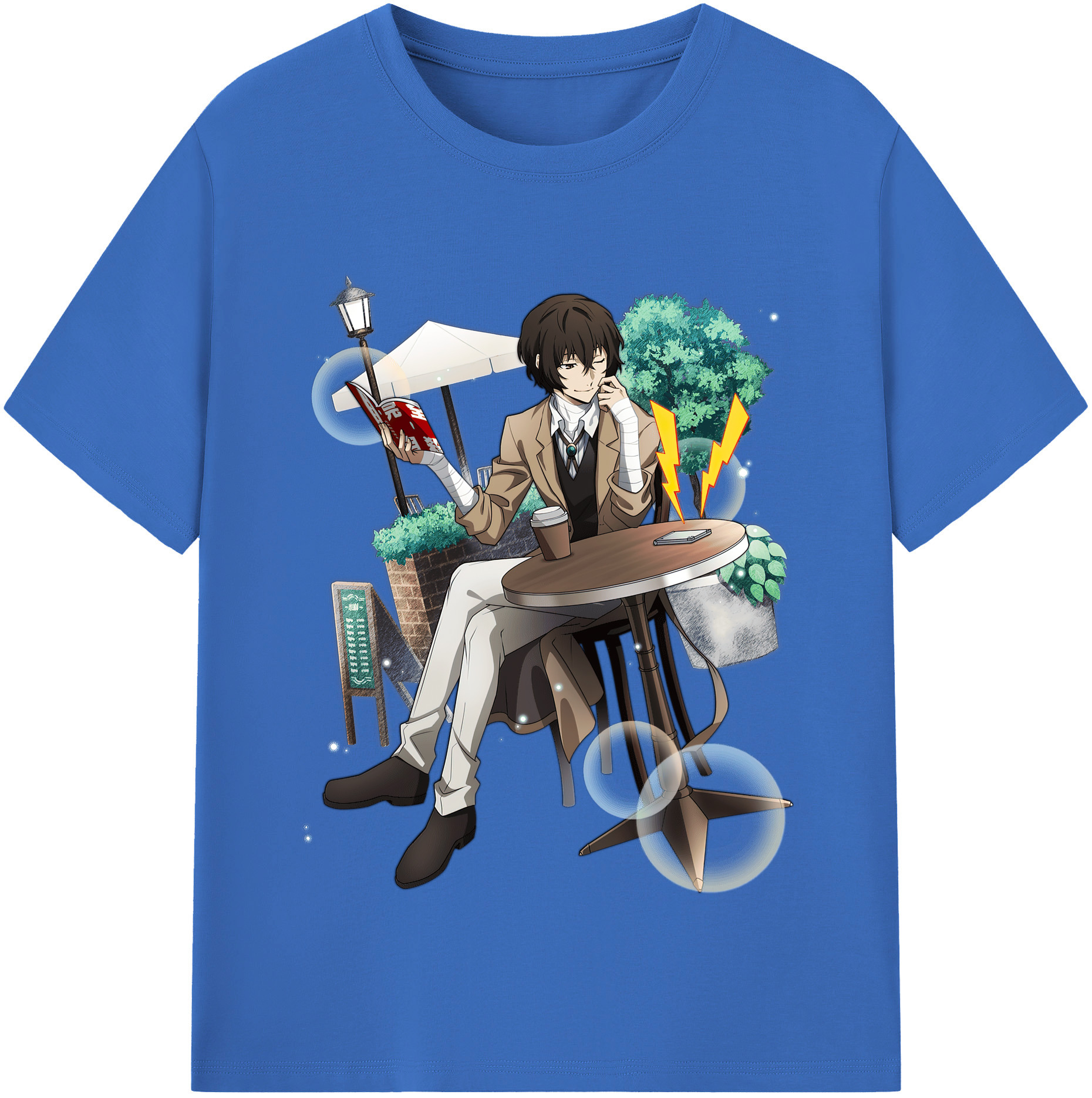 （画像用） 文豪ストレイドッグス Bungo Stray Dogs 綿100％半袖Tシャツ（フロントプリント）