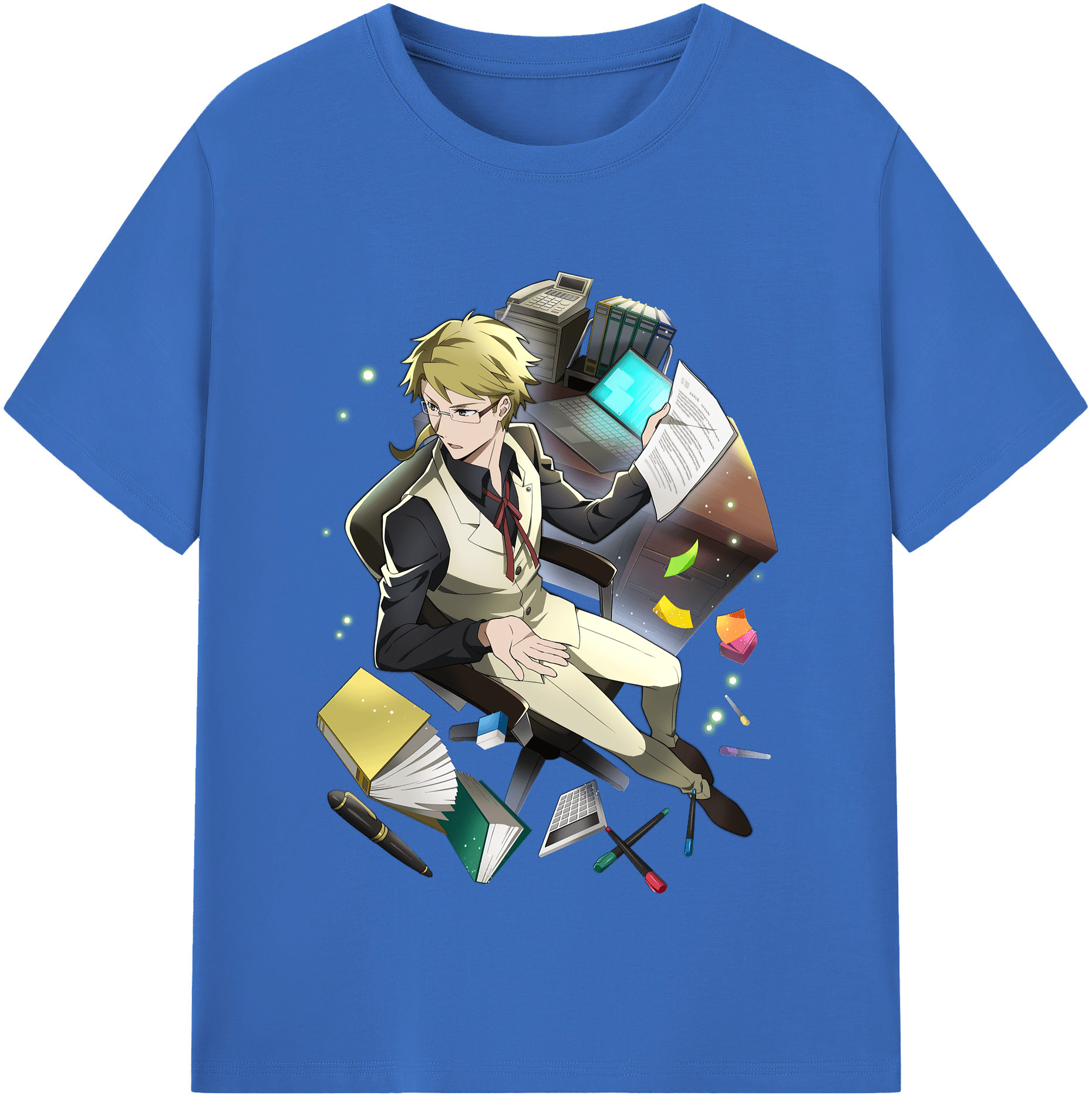 （画像用） 文豪ストレイドッグス Bungo Stray Dogs 綿100％半袖Tシャツ（フロントプリント）