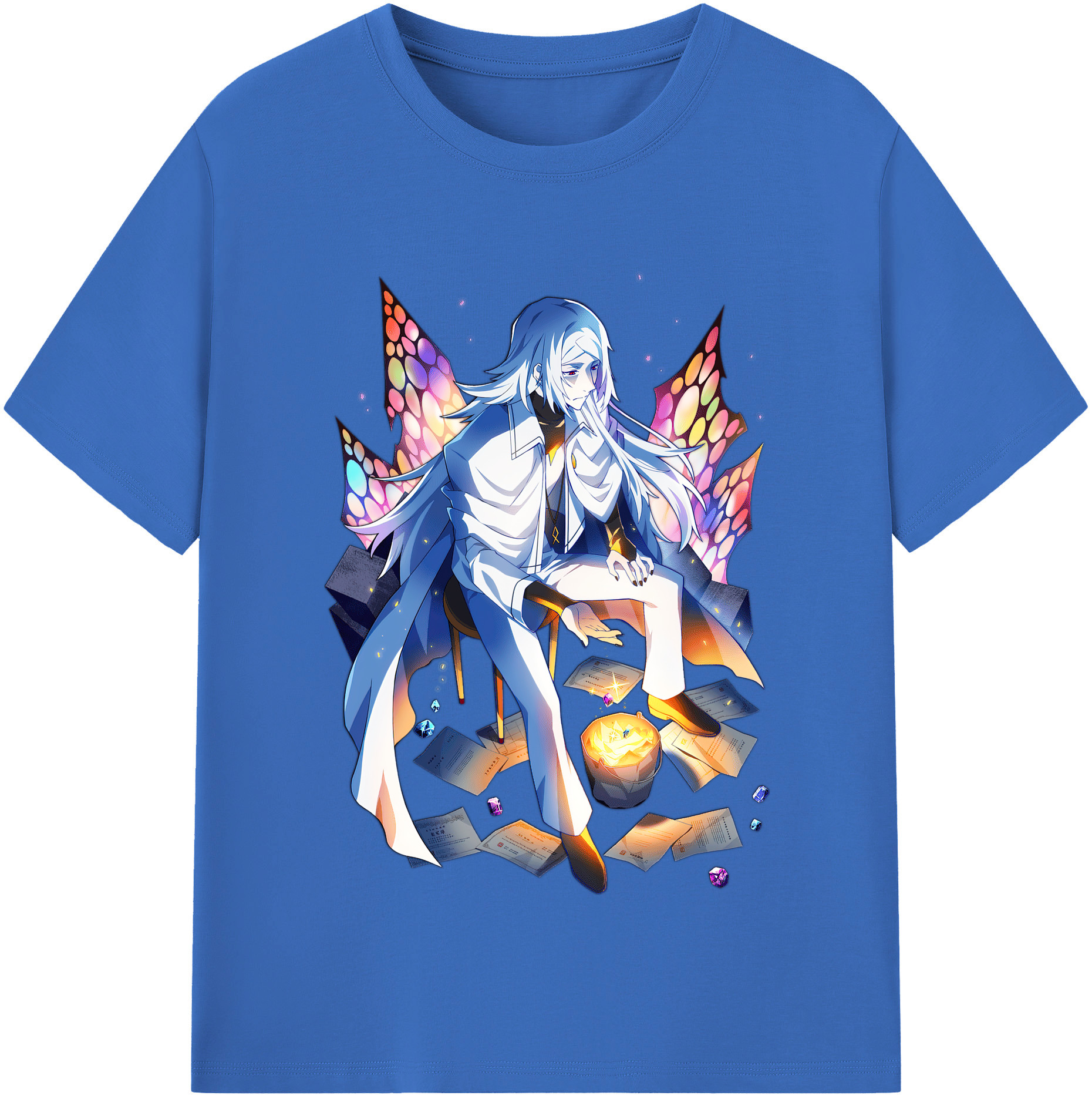 （画像用） 文豪ストレイドッグス Bungo Stray Dogs 綿100％半袖Tシャツ（フロントプリント）