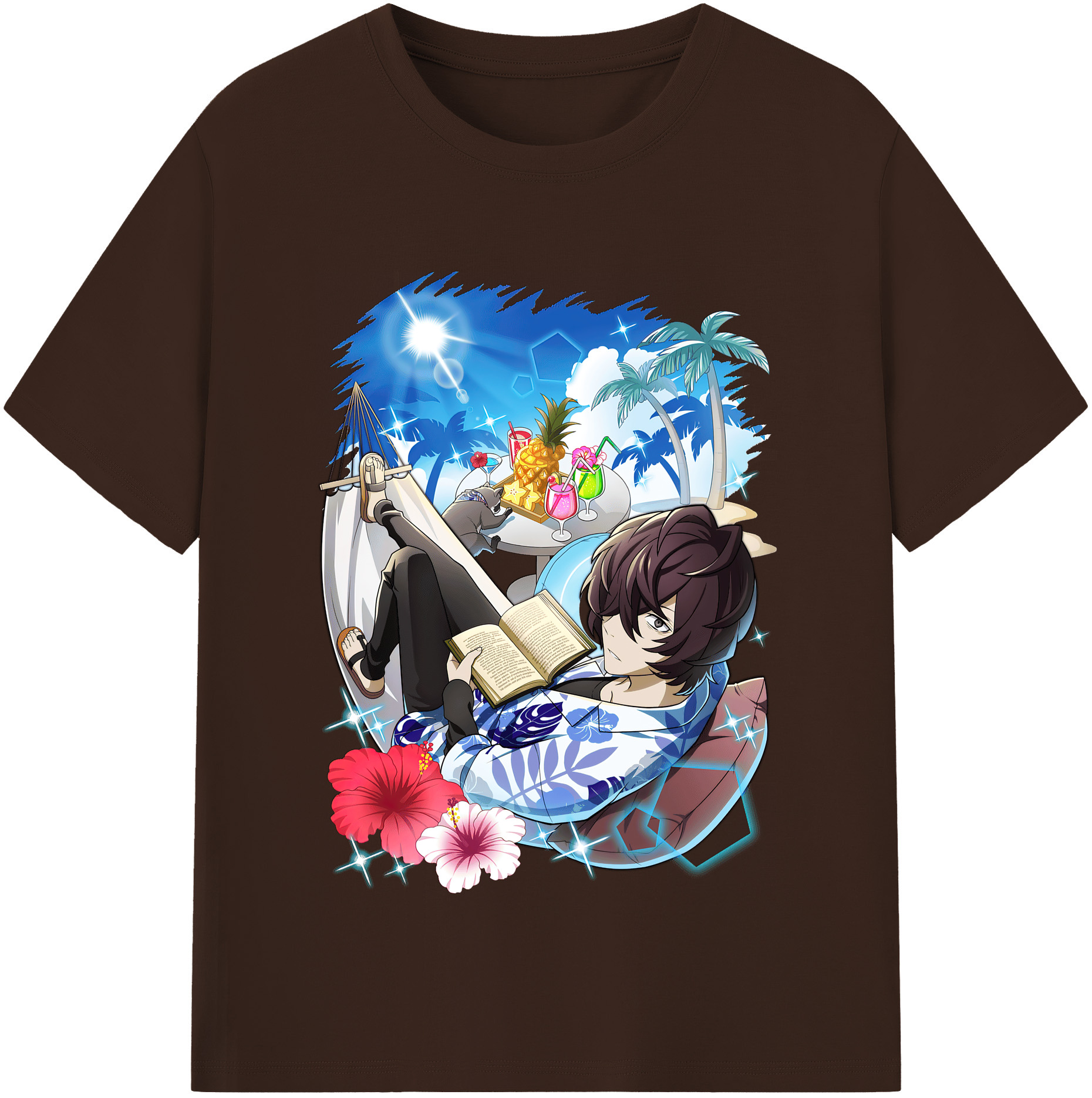 （画像用） 文豪ストレイドッグス Bungo Stray Dogs 綿100％半袖Tシャツ（フロントプリント）