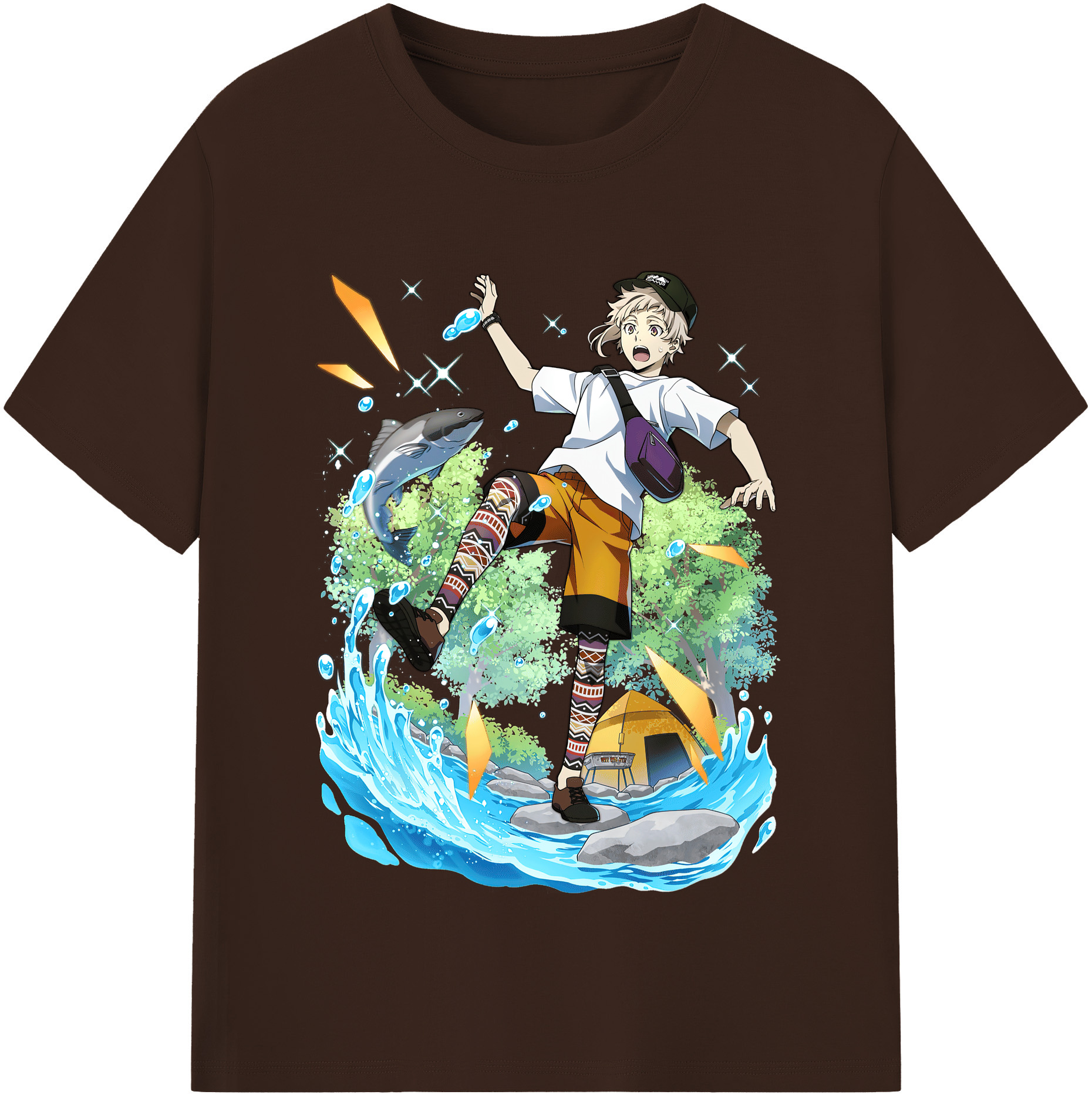 （画像用） 文豪ストレイドッグス Bungo Stray Dogs 綿100％半袖Tシャツ（フロントプリント）