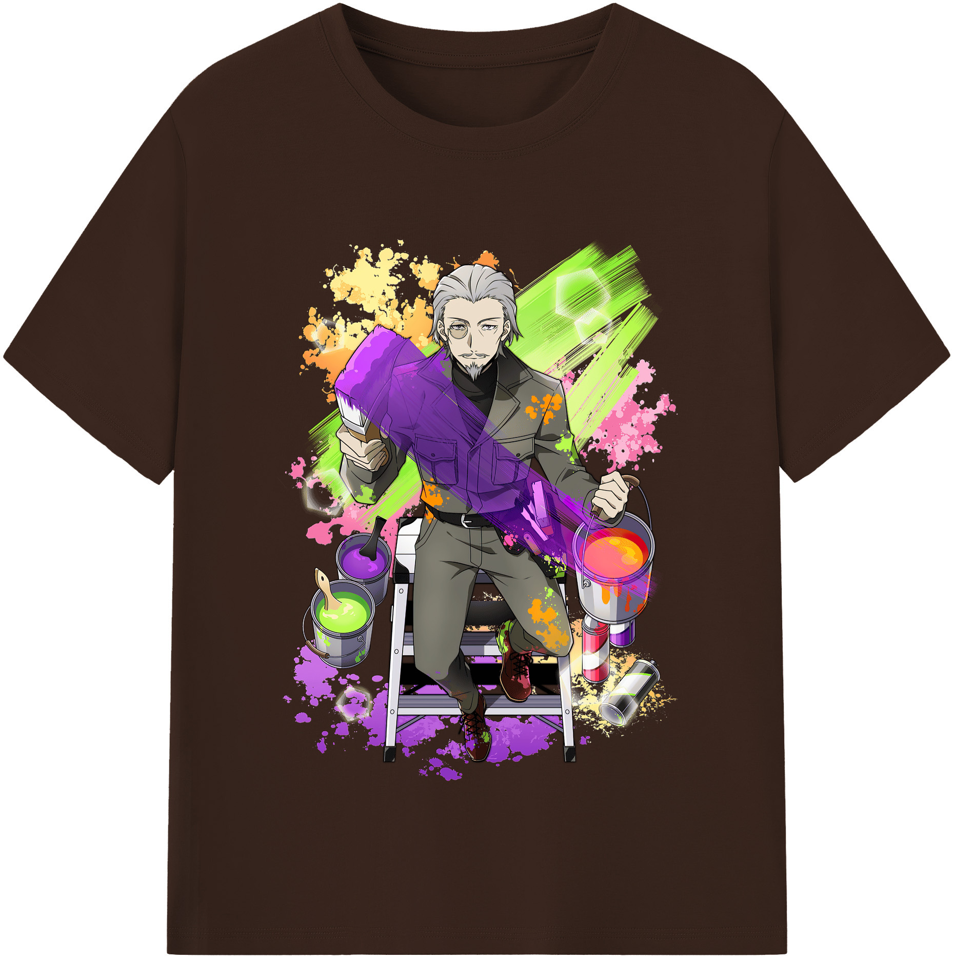 （画像用） 文豪ストレイドッグス Bungo Stray Dogs 綿100％半袖Tシャツ（フロントプリント）