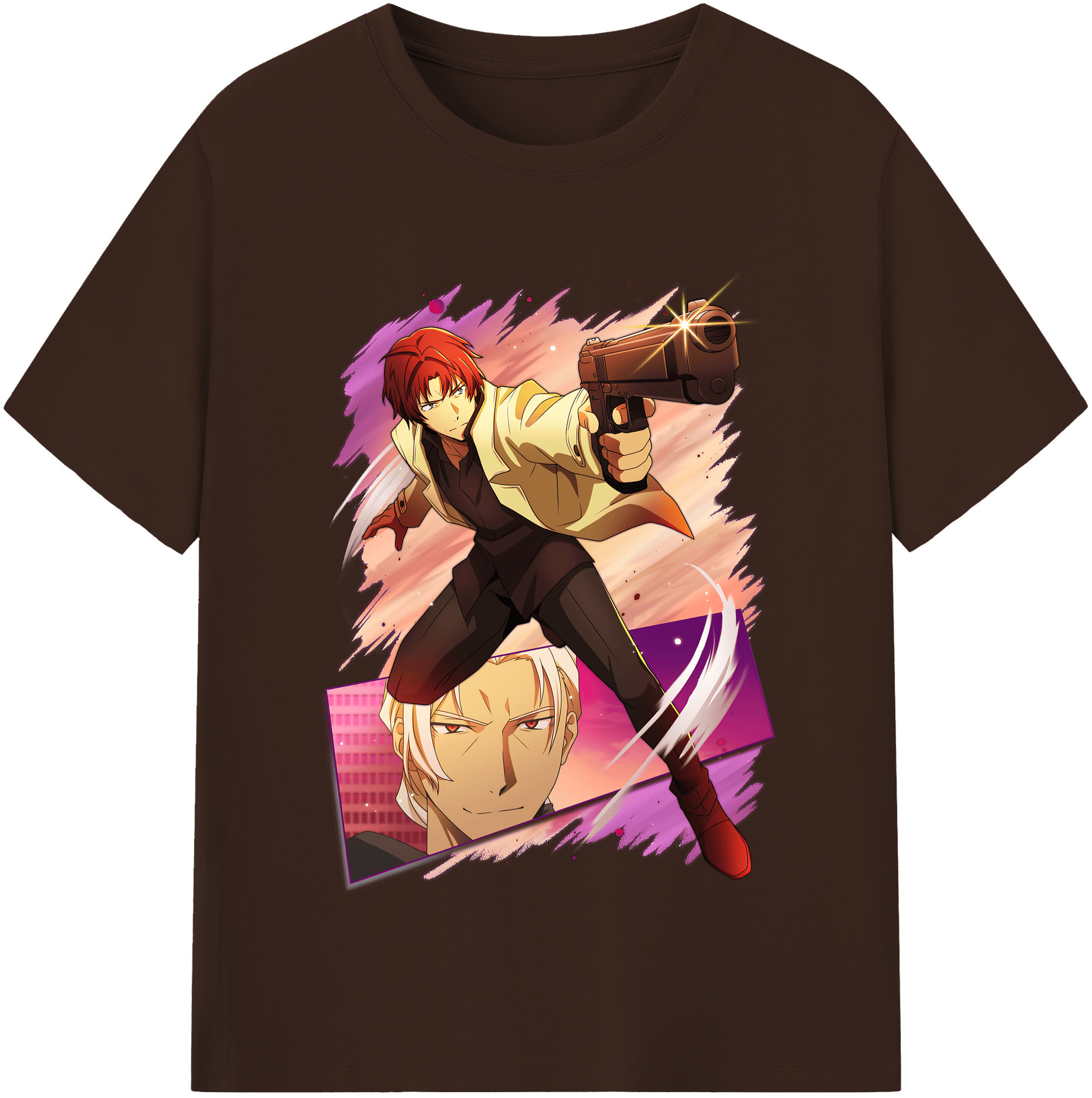 （画像用） 文豪ストレイドッグス Bungo Stray Dogs 綿100％半袖Tシャツ（フロントプリント）