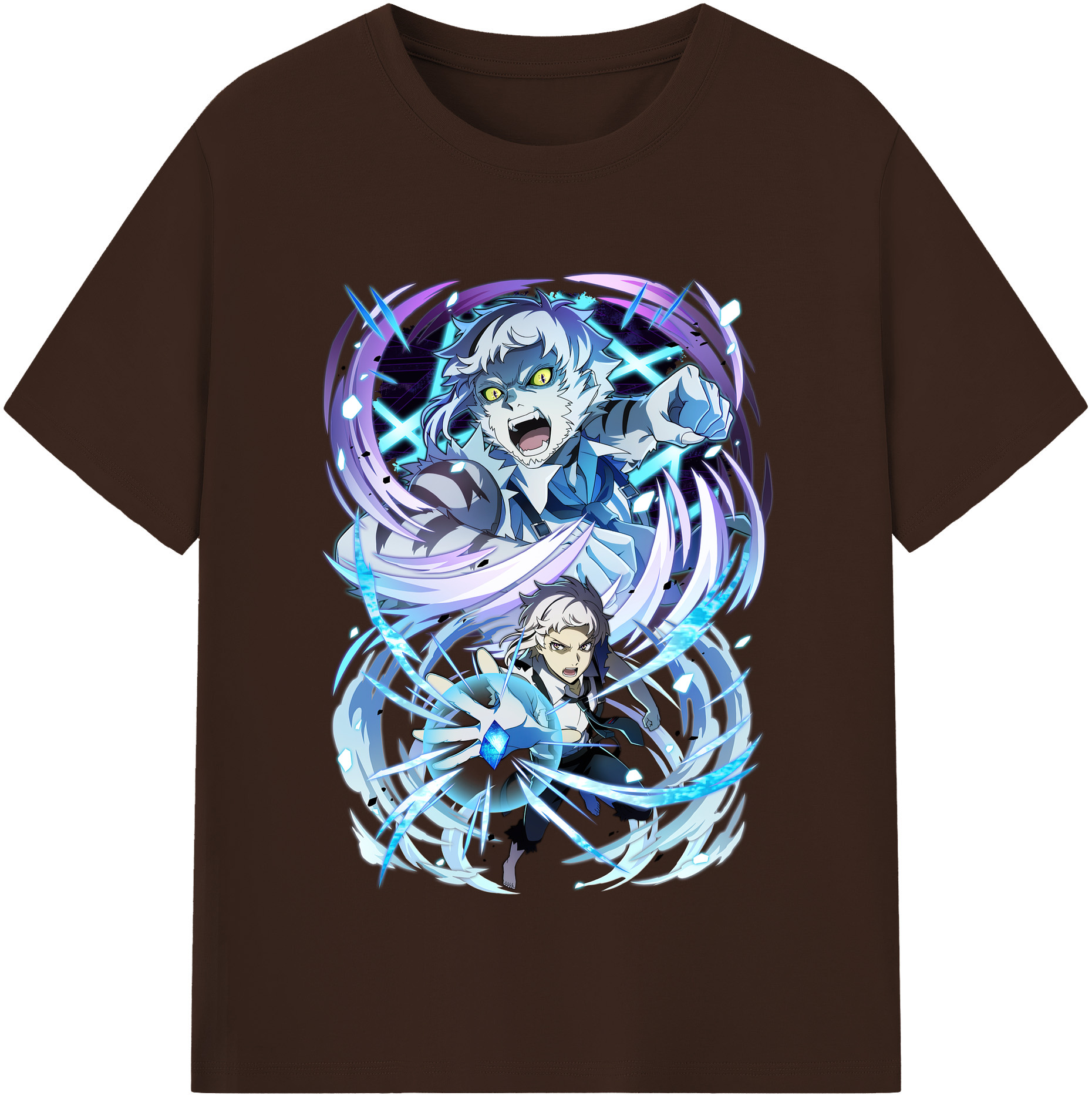 （画像用） 文豪ストレイドッグス Bungo Stray Dogs 綿100％半袖Tシャツ（フロントプリント）