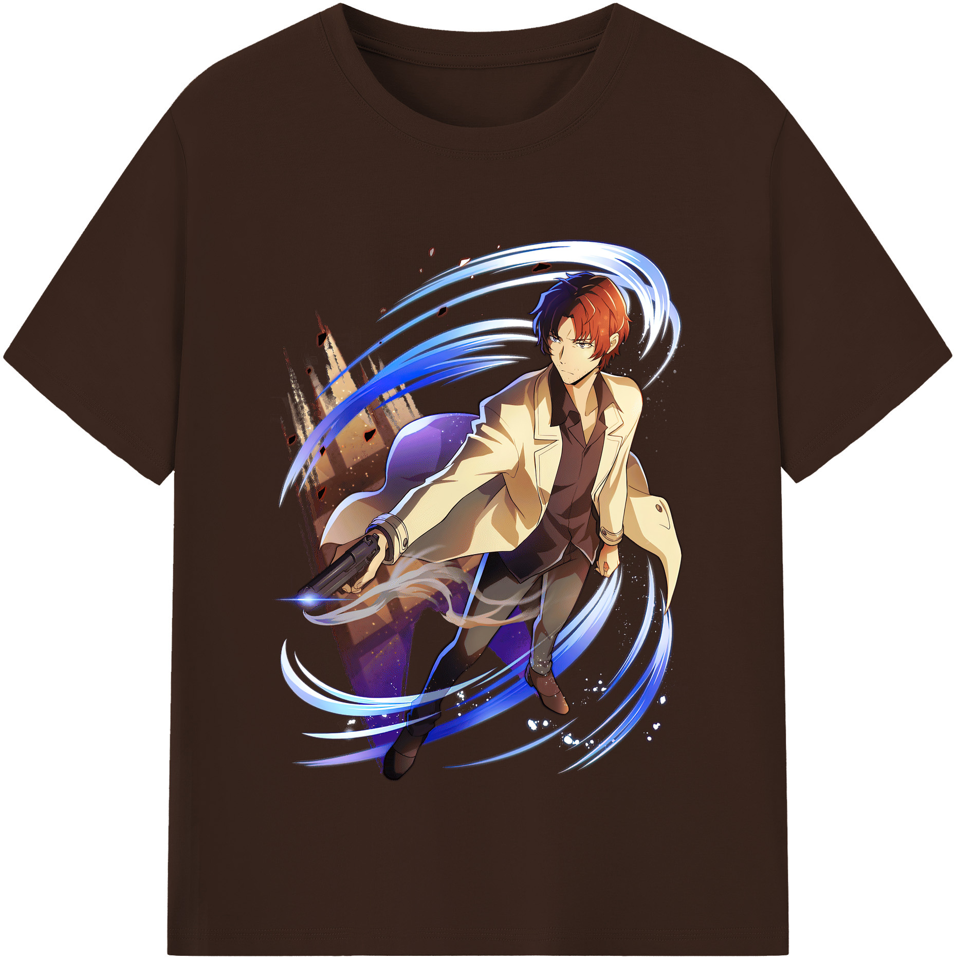 （画像用） 文豪ストレイドッグス Bungo Stray Dogs 綿100％半袖Tシャツ（フロントプリント）