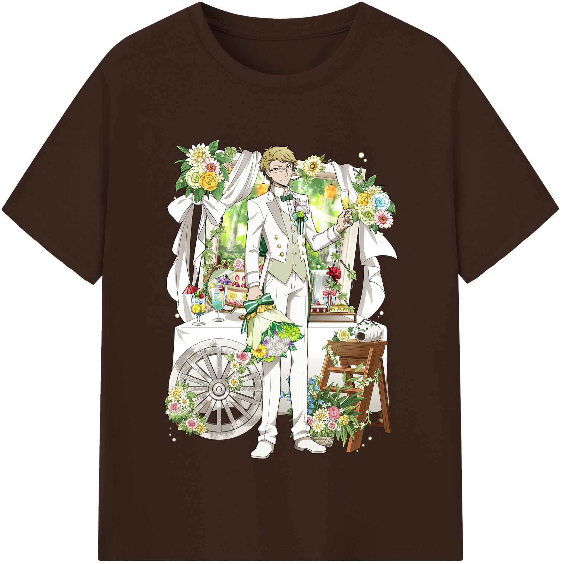 （画像用） 文豪ストレイドッグス Bungo Stray Dogs 綿100％半袖Tシャツ（フロントプリント）