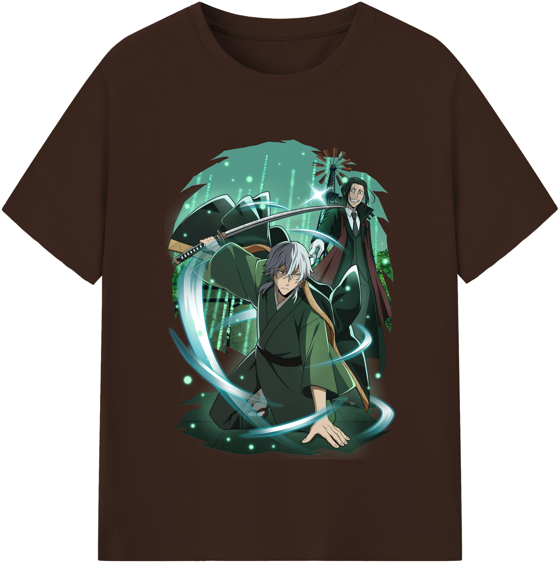 （画像用） 文豪ストレイドッグス Bungo Stray Dogs 綿100％半袖Tシャツ（フロントプリント）