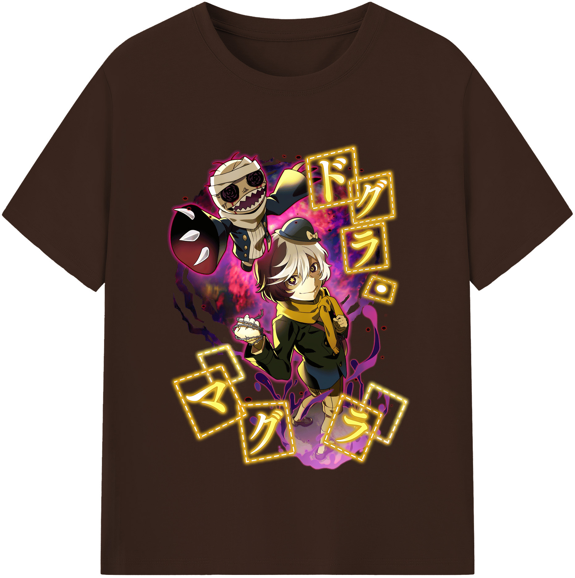 （画像用） 文豪ストレイドッグス Bungo Stray Dogs 綿100％半袖Tシャツ（フロントプリント）