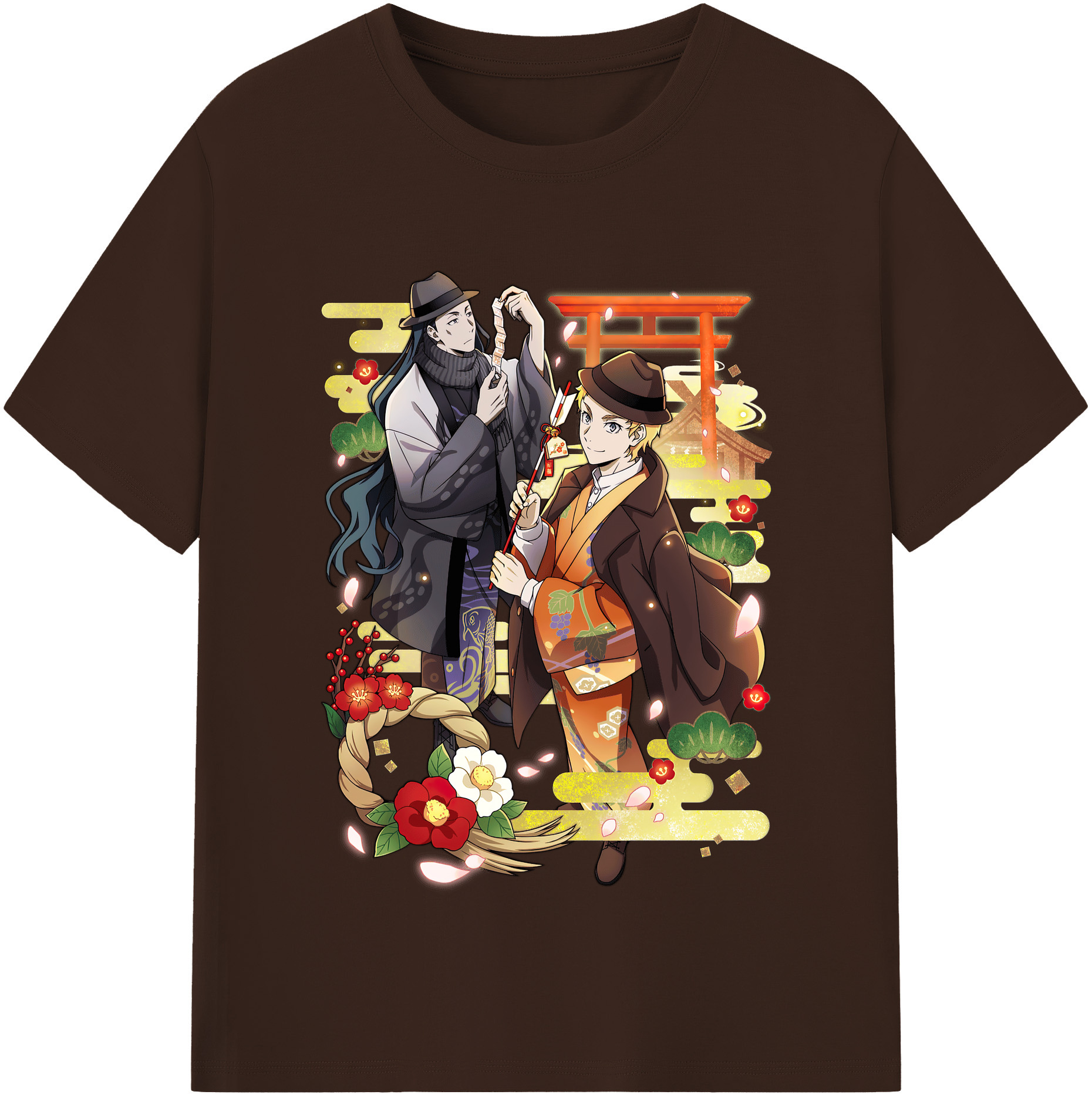 （画像用） 文豪ストレイドッグス Bungo Stray Dogs 綿100％半袖Tシャツ（フロントプリント）