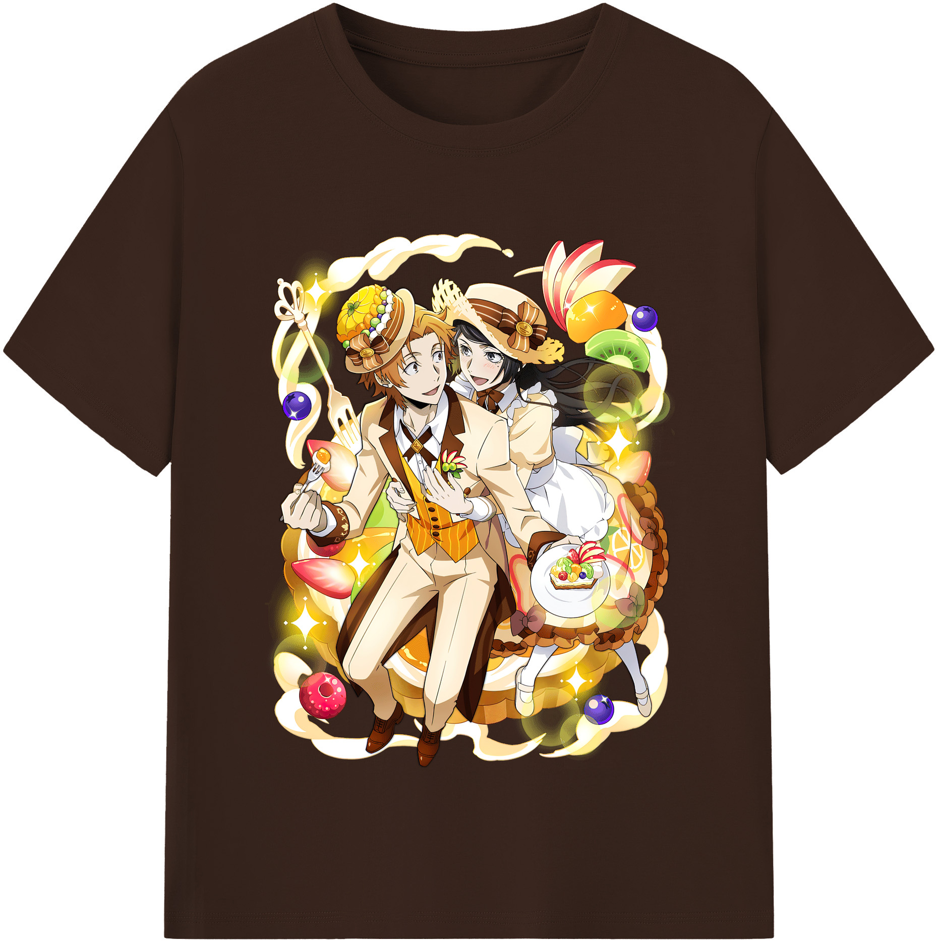 （画像用） 文豪ストレイドッグス Bungo Stray Dogs 綿100％半袖Tシャツ（フロントプリント）