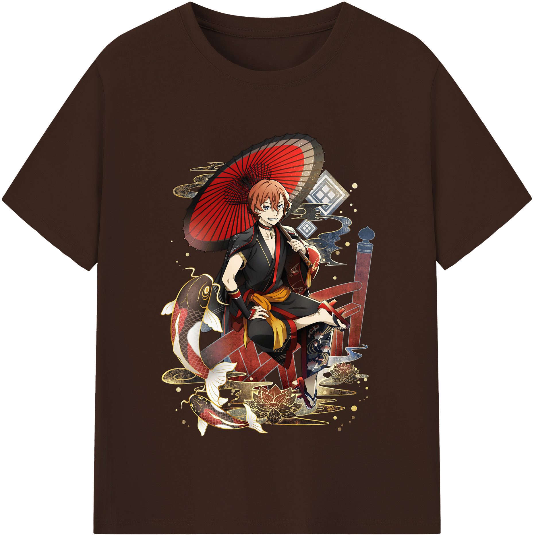 （画像用） 文豪ストレイドッグス Bungo Stray Dogs 綿100％半袖Tシャツ（フロントプリント）