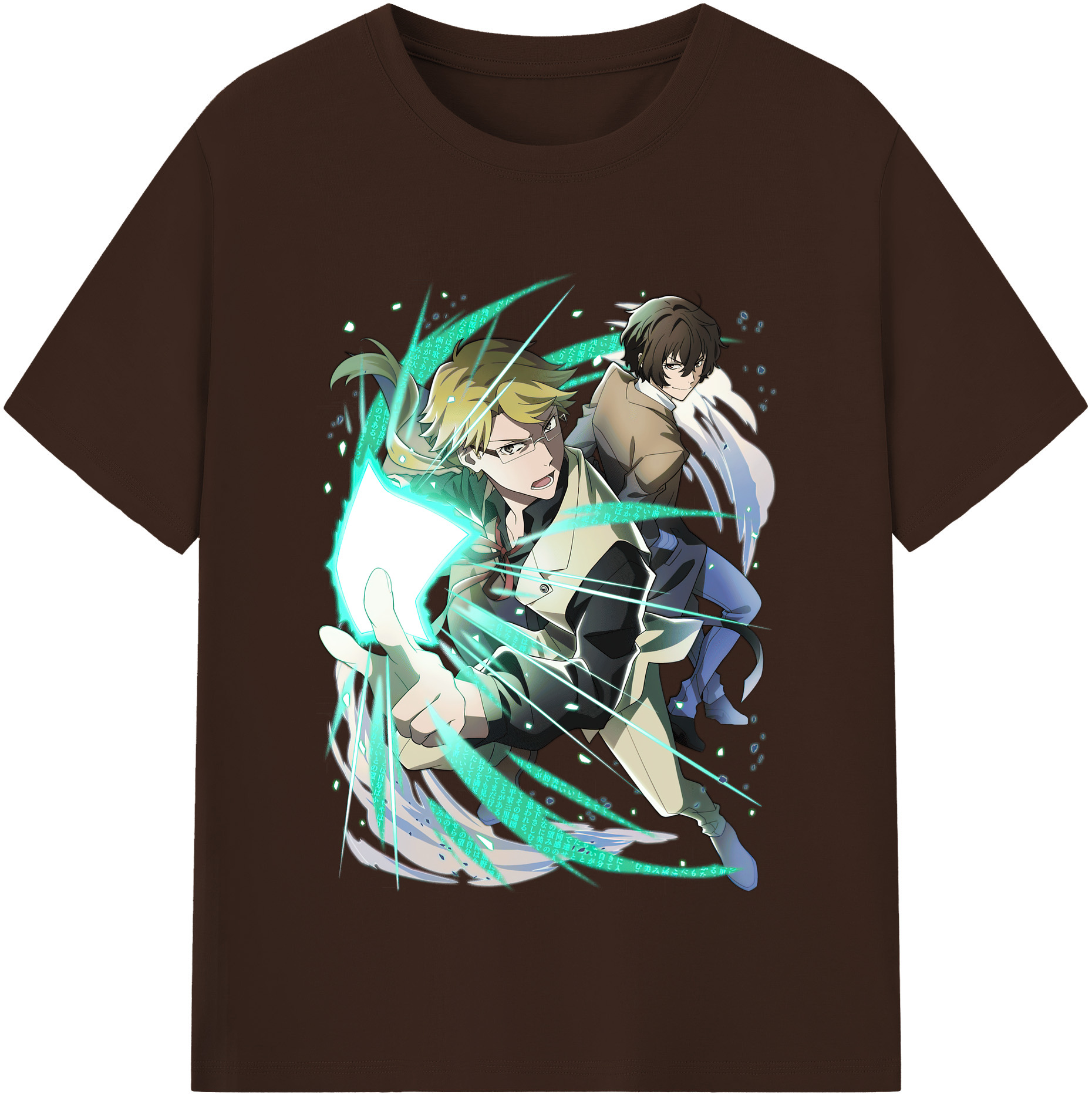 （画像用） 文豪ストレイドッグス Bungo Stray Dogs 綿100％半袖Tシャツ（フロントプリント）
