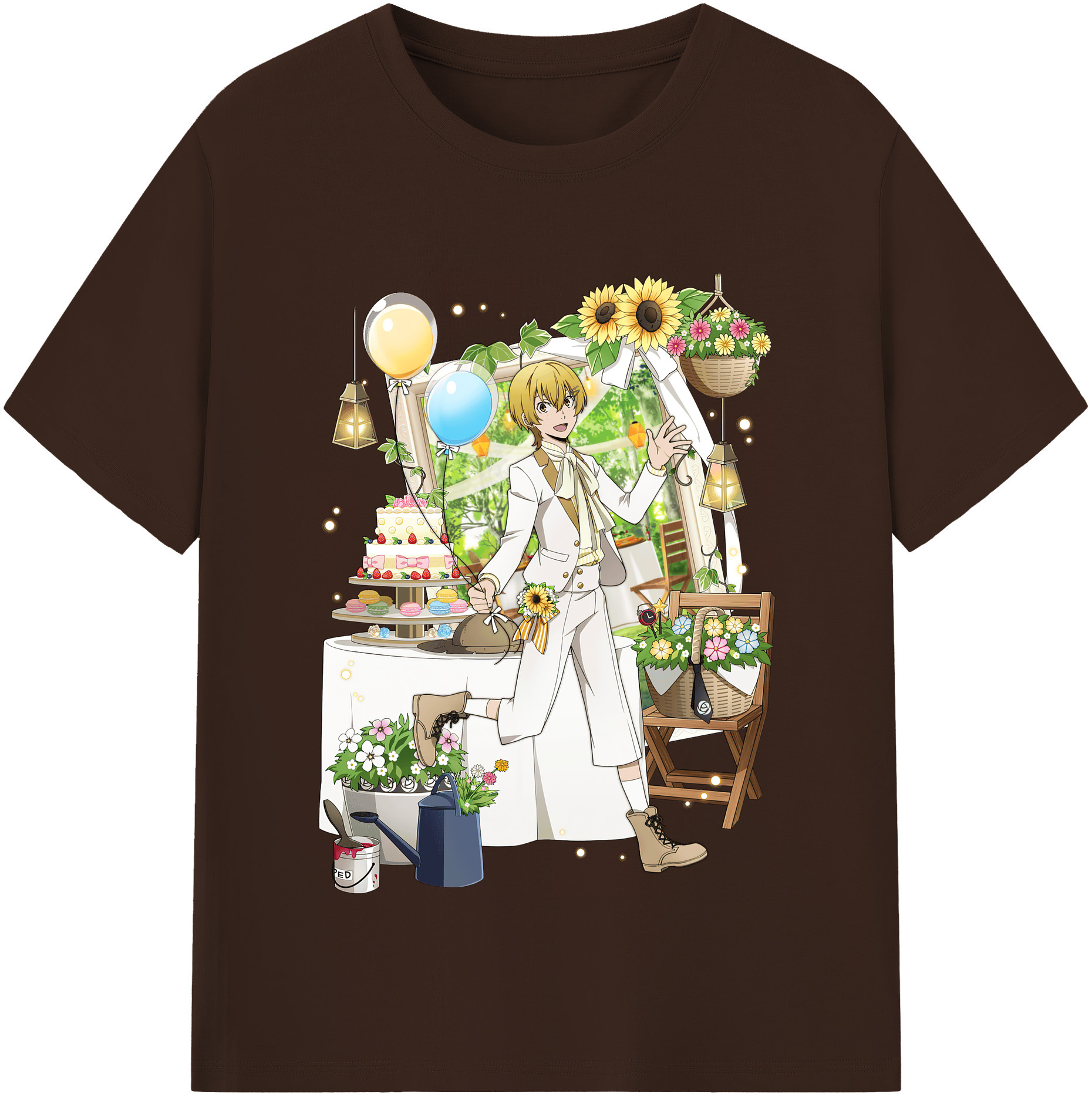 （画像用） 文豪ストレイドッグス Bungo Stray Dogs 綿100％半袖Tシャツ（フロントプリント）
